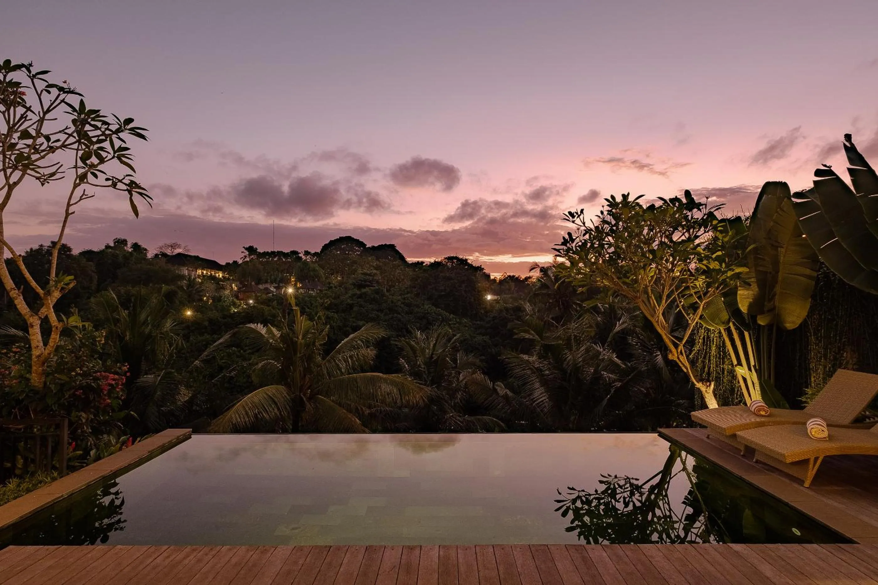 Pool view in Yanyan Resort Ubud