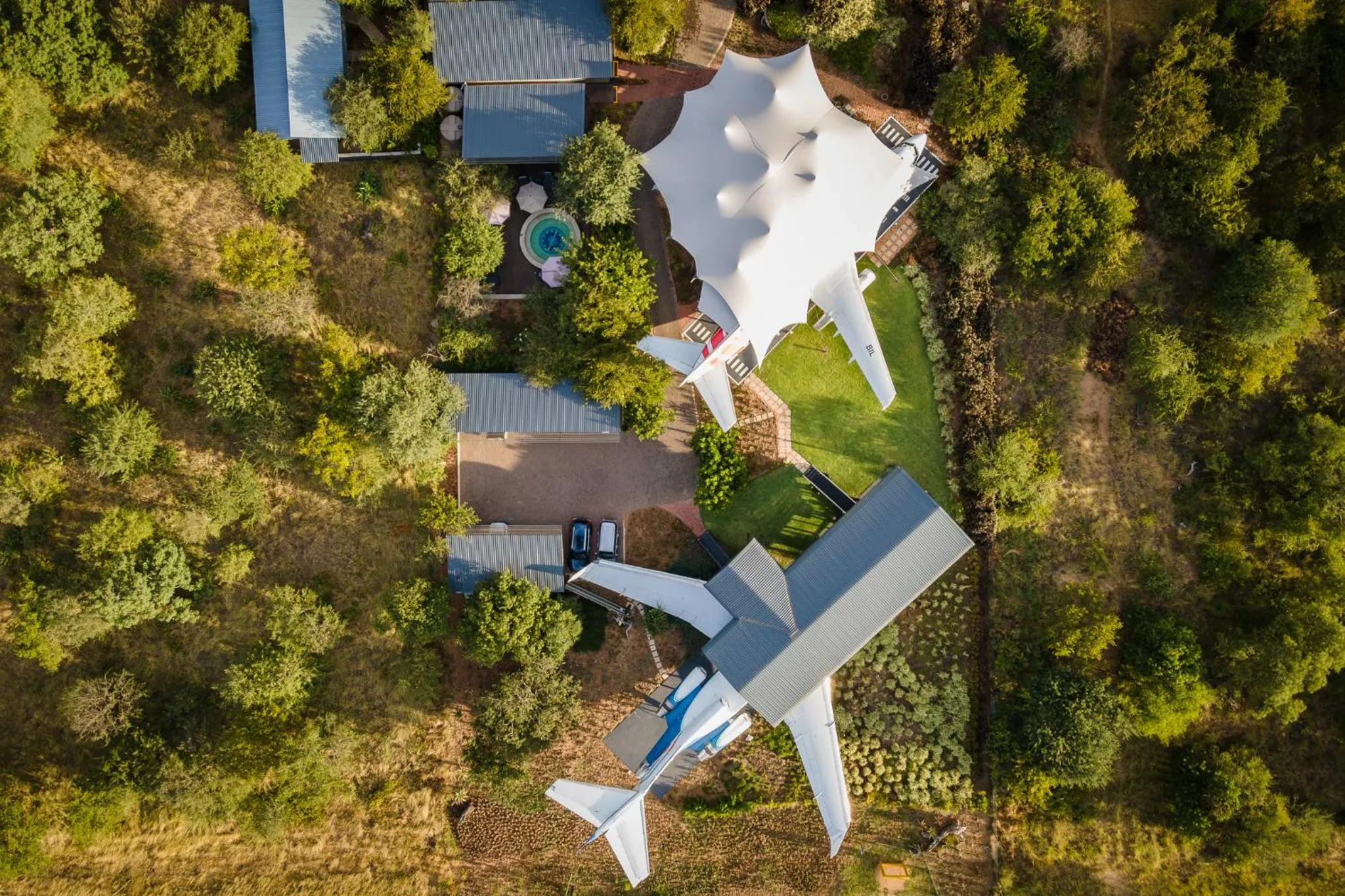 Garden view in Aerotel