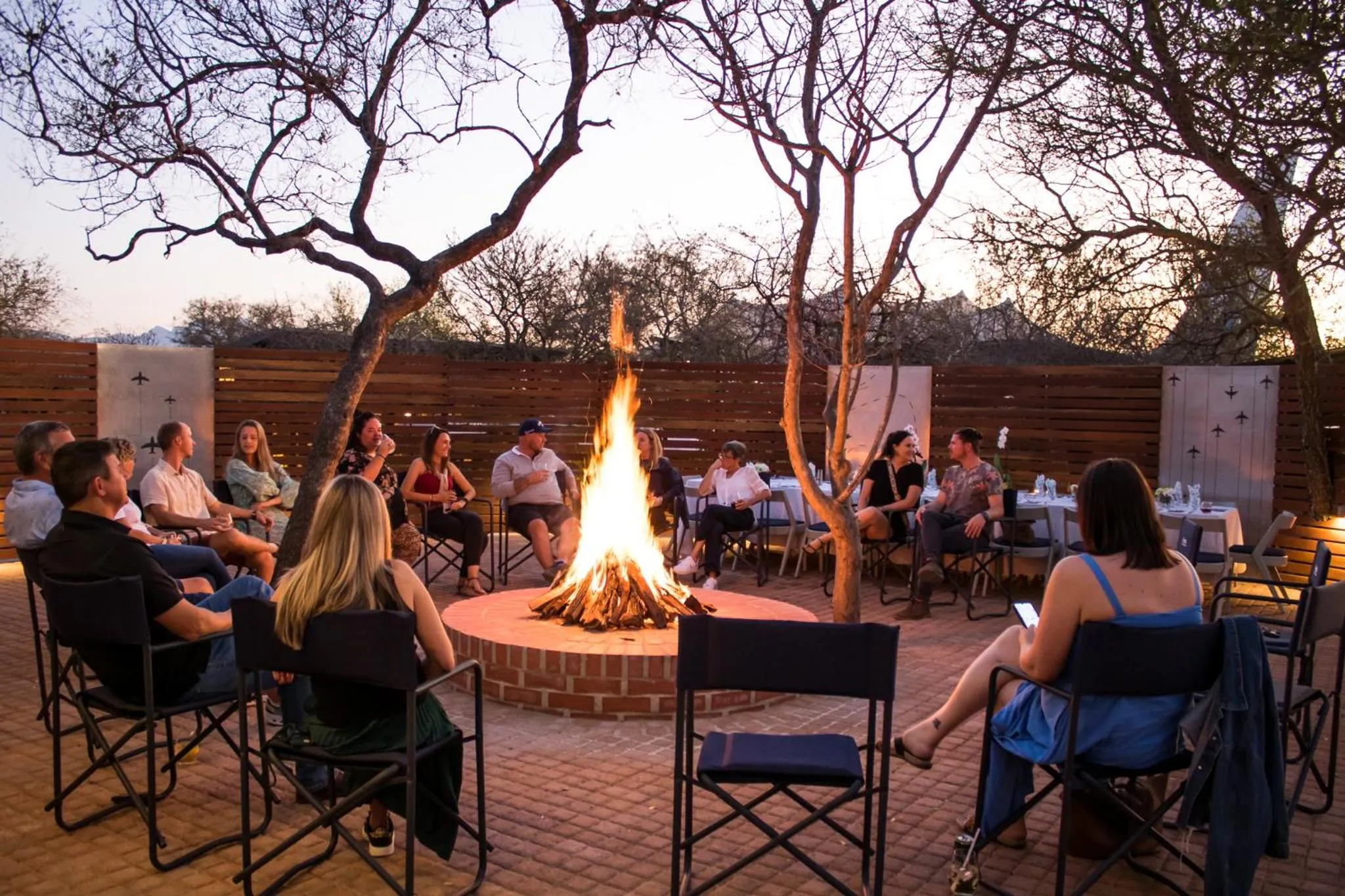 fireplace in Aerotel