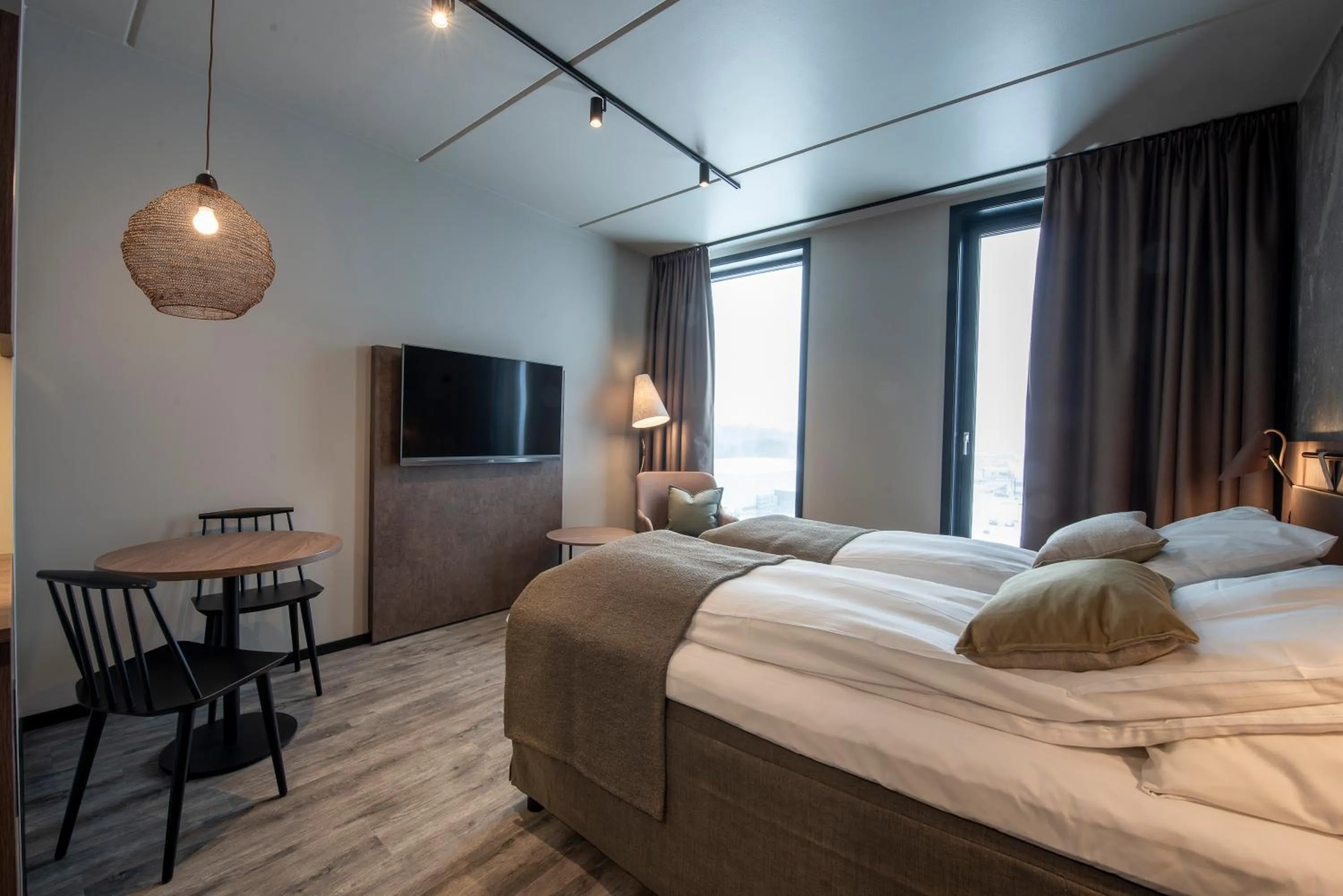 Bedroom, Bed in Scandic Sortland