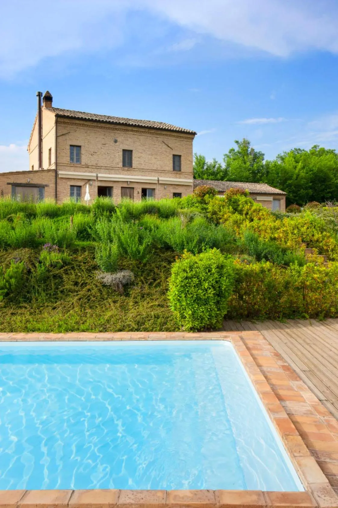 Pool view in Casa San Ruffino