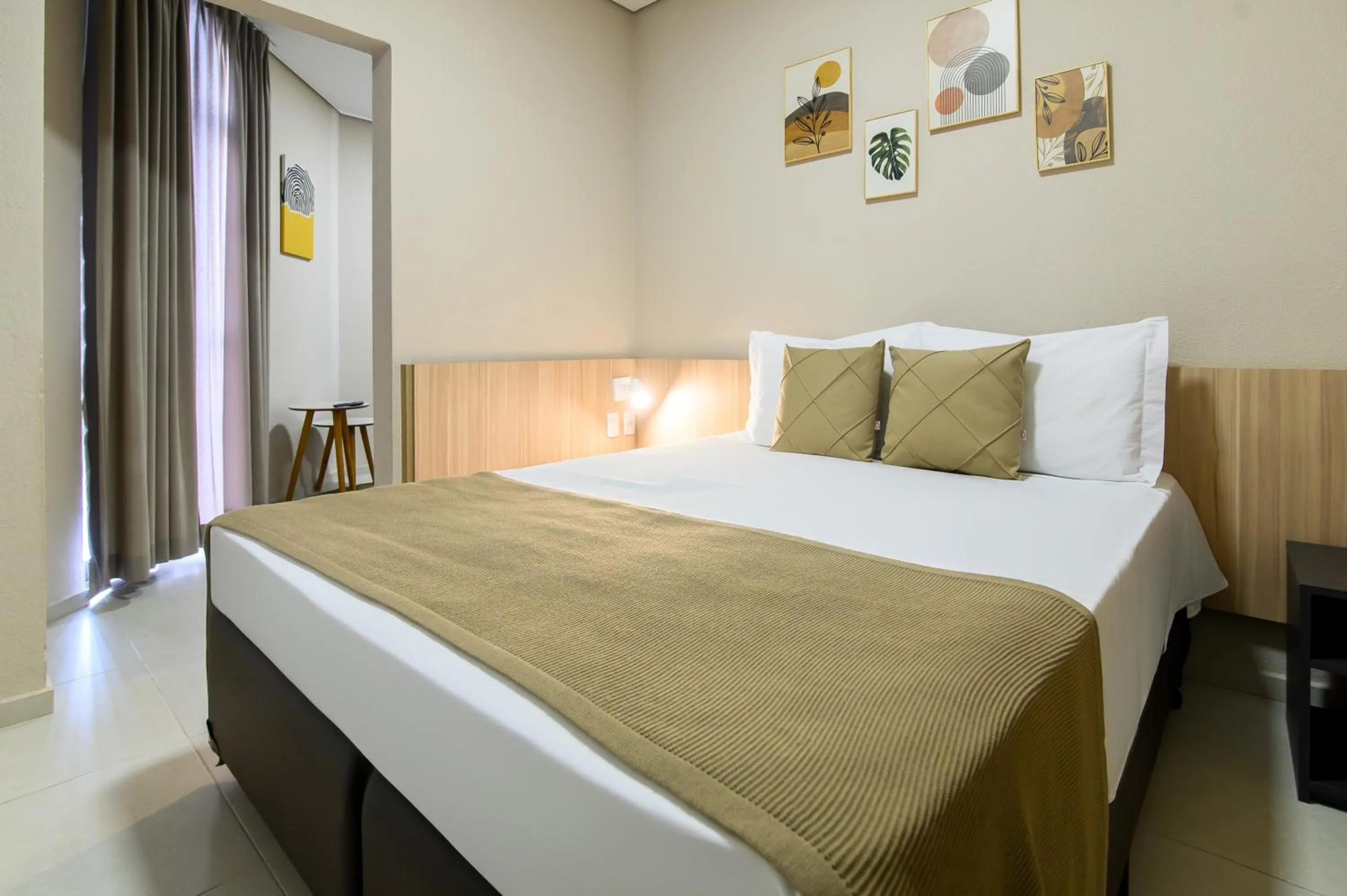 Bed in Hotel Santa Cruz