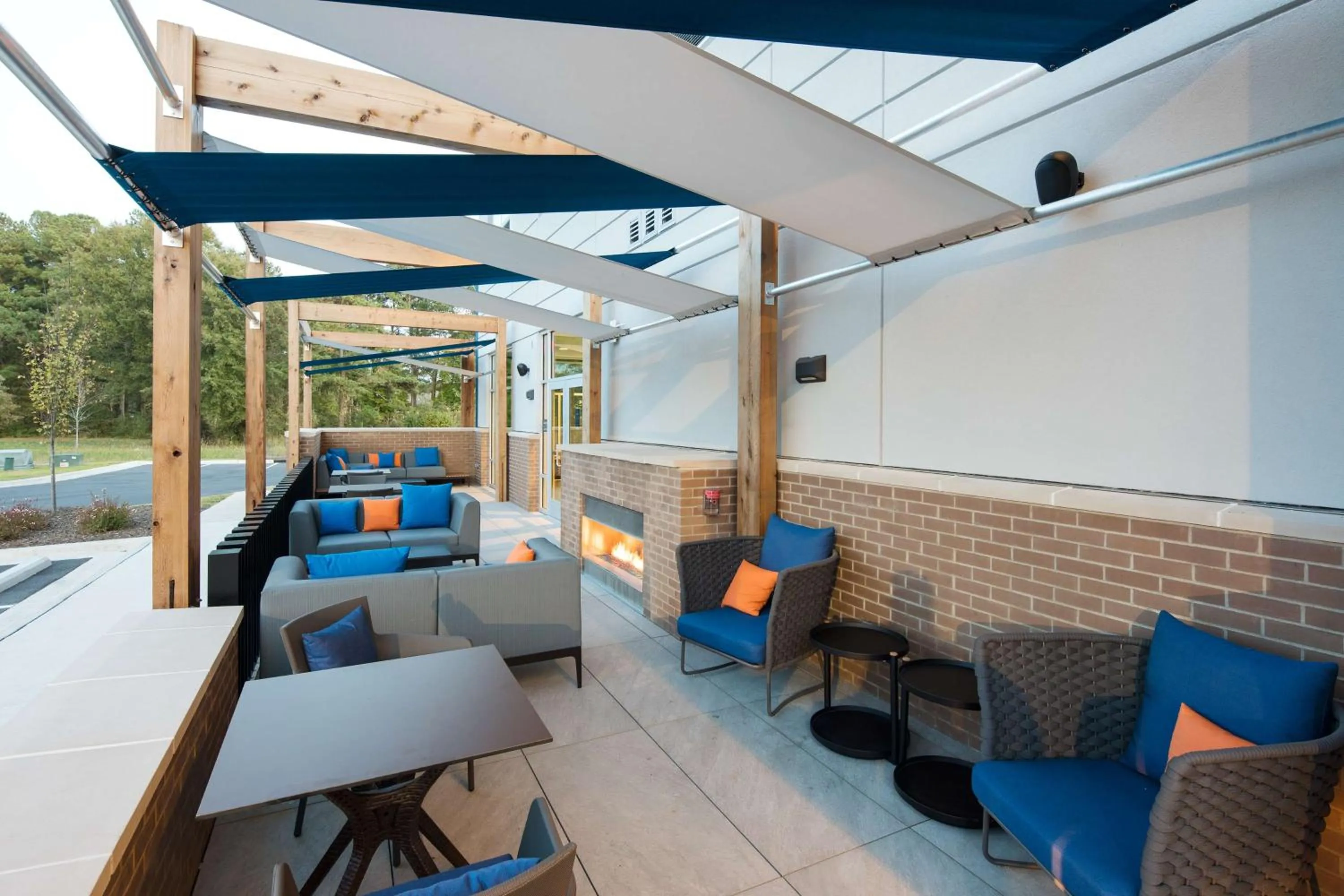 Patio in Hampton Inn Smithfield Selma, NC