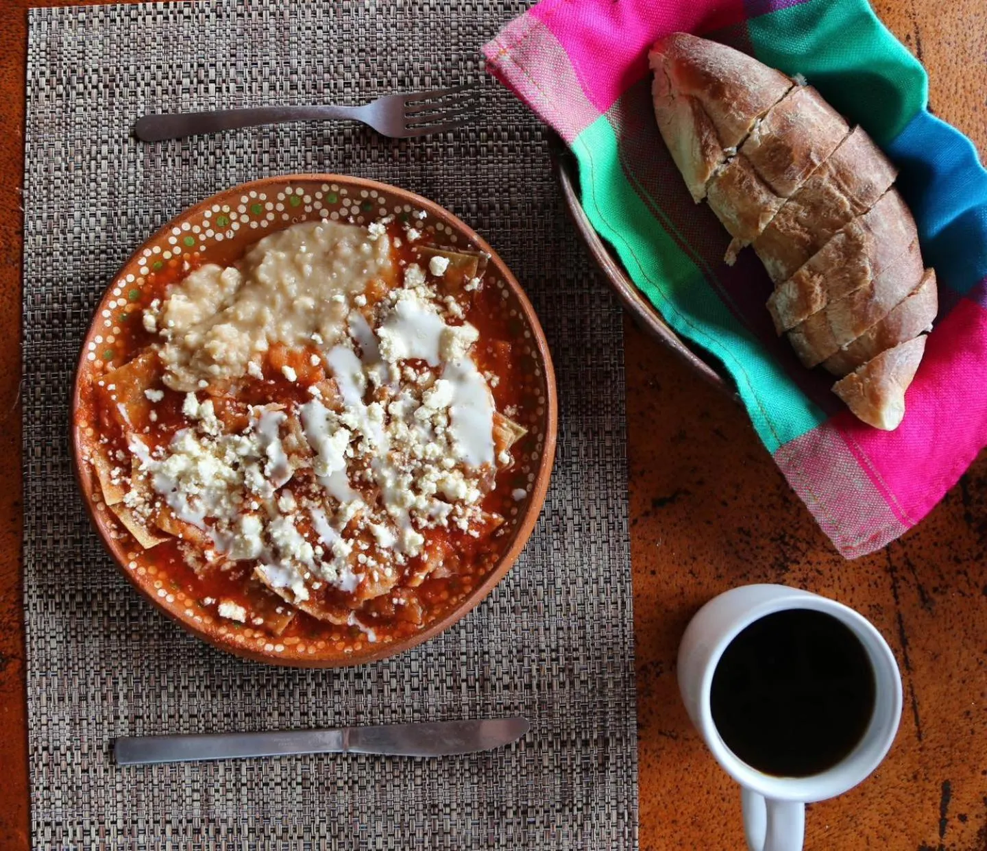 Continental breakfast in Mama Chuy Hotel & Villas Ajijic