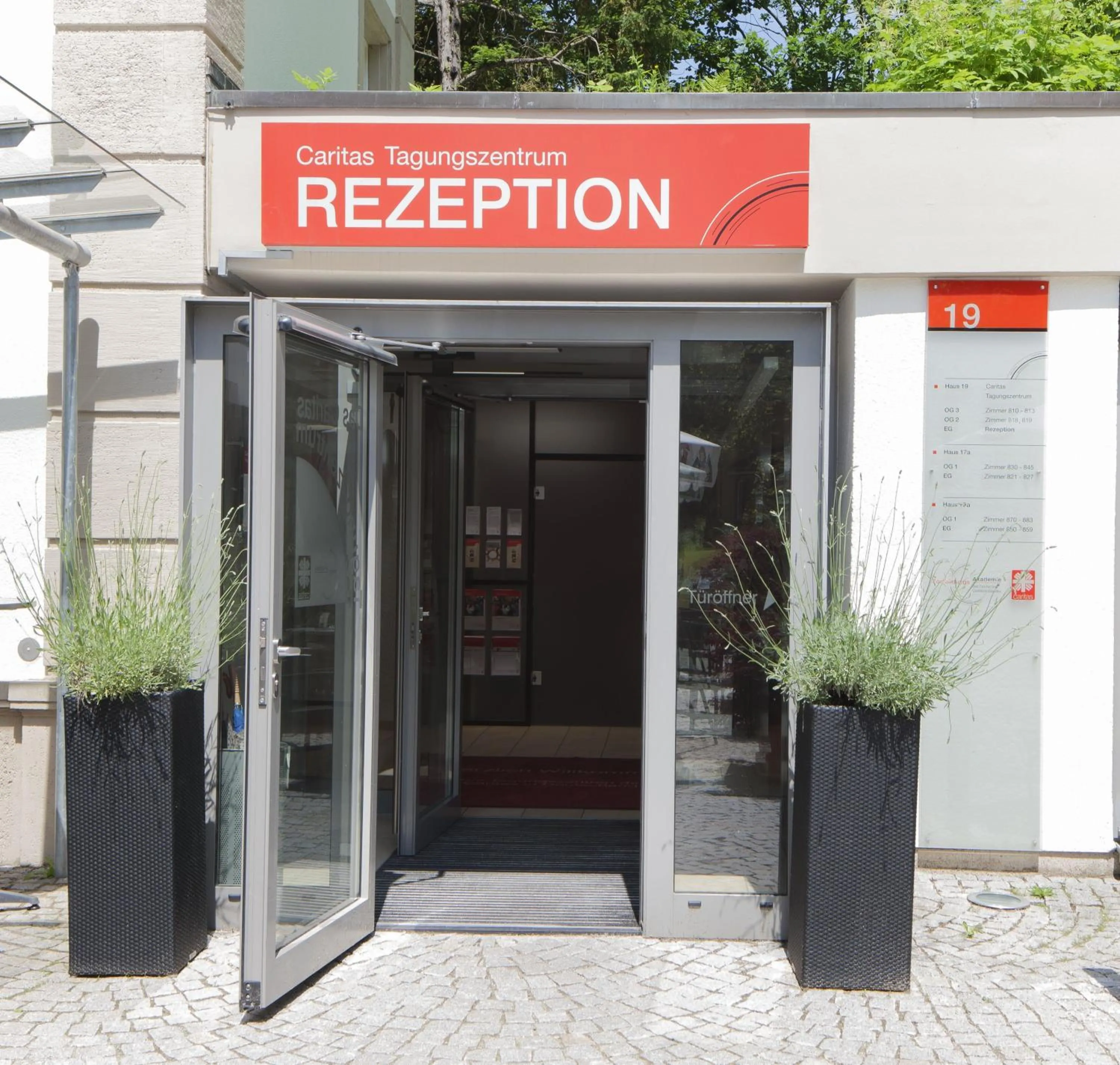 Facade/entrance in Caritas Tagungszentrum