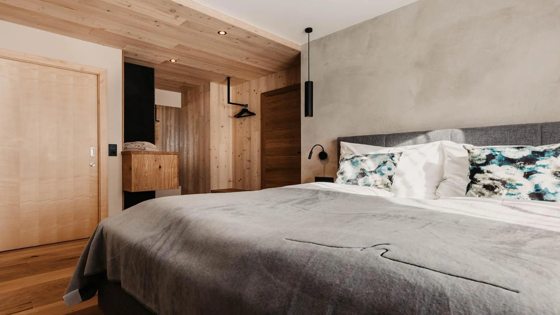 Bed in Hofgut Apartment & Lifestyle Resort Wagrain