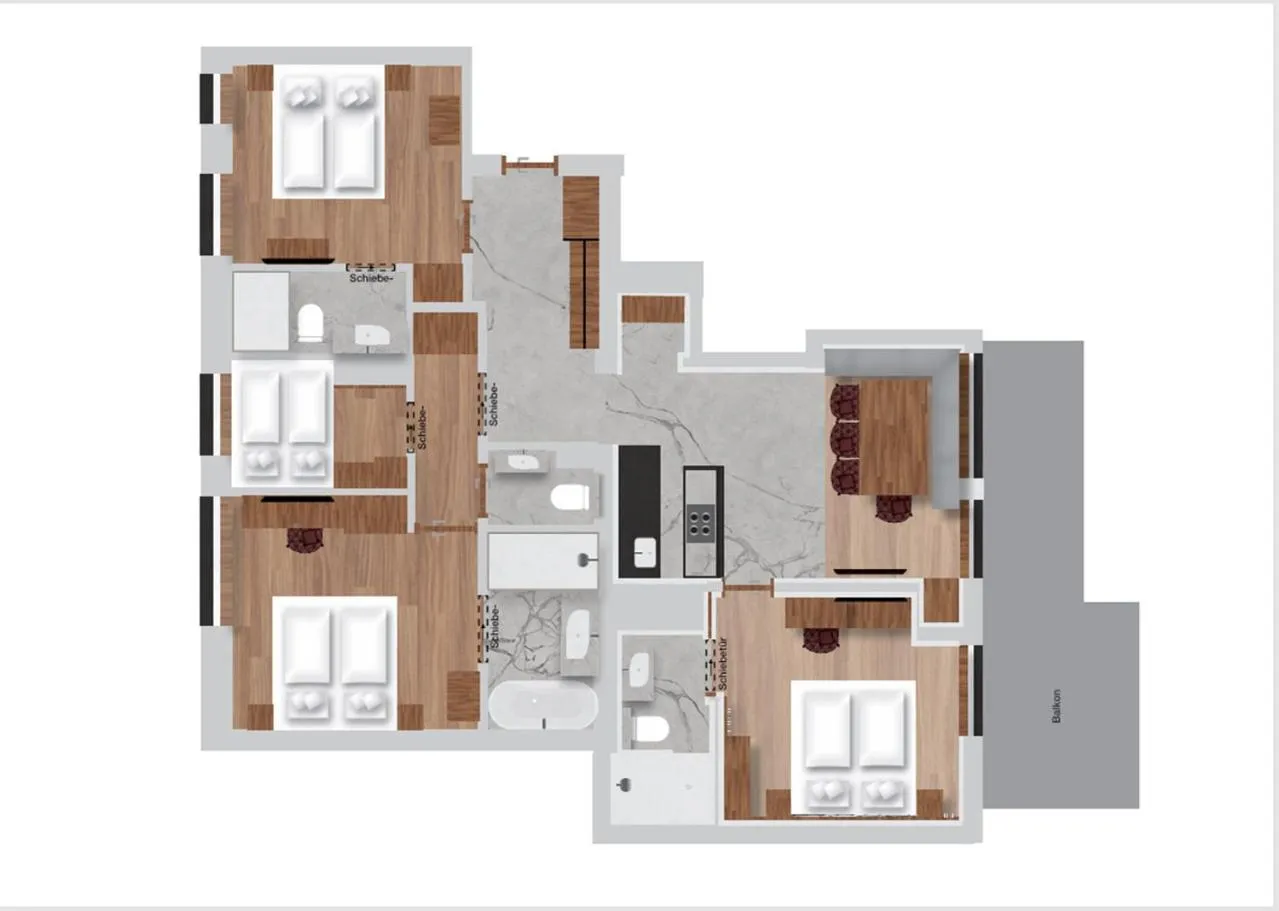 Floor plan in Hofgut Apartment & Lifestyle Resort Wagrain