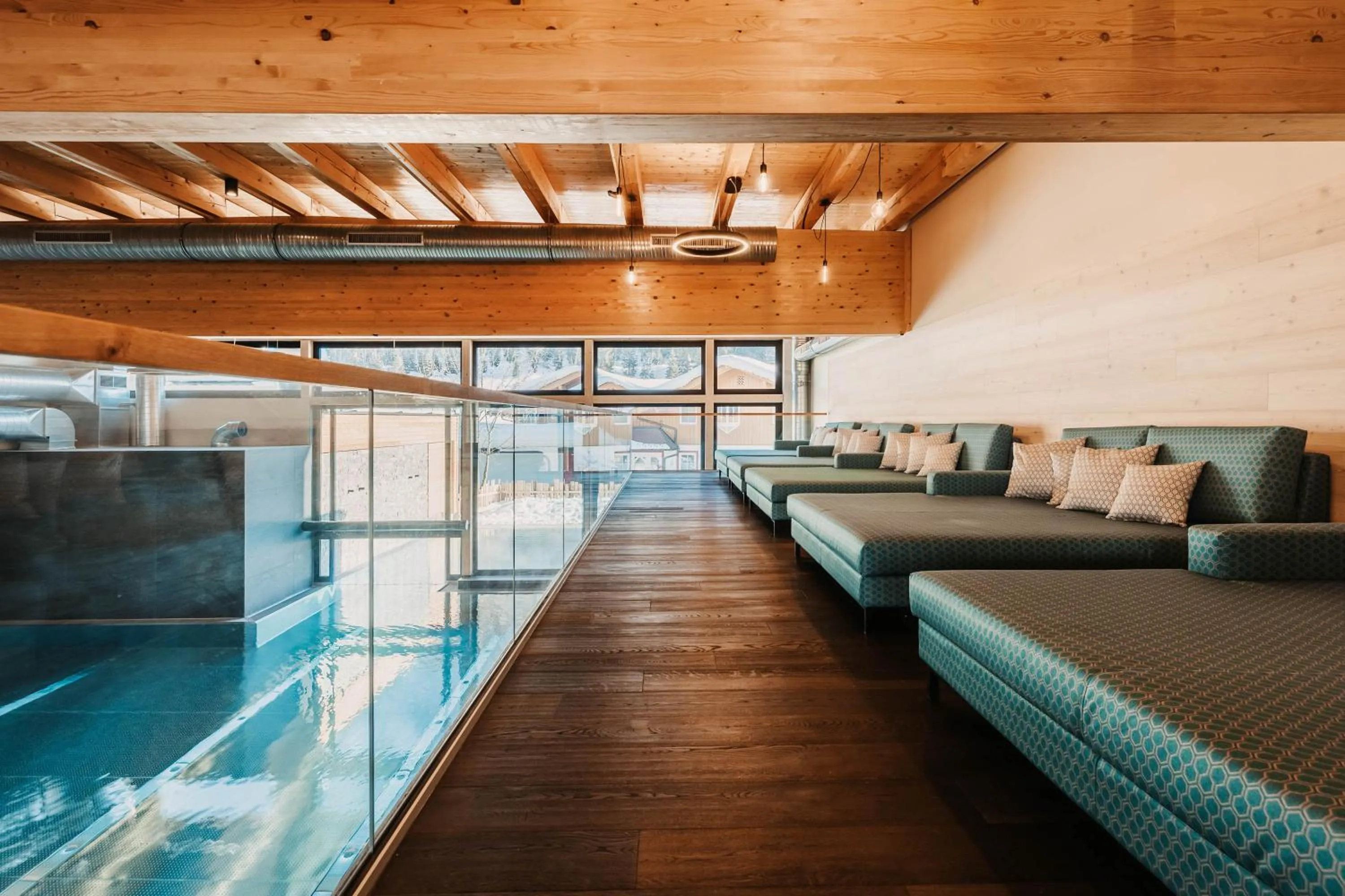 Swimming pool in Hofgut Apartment & Lifestyle Resort Wagrain