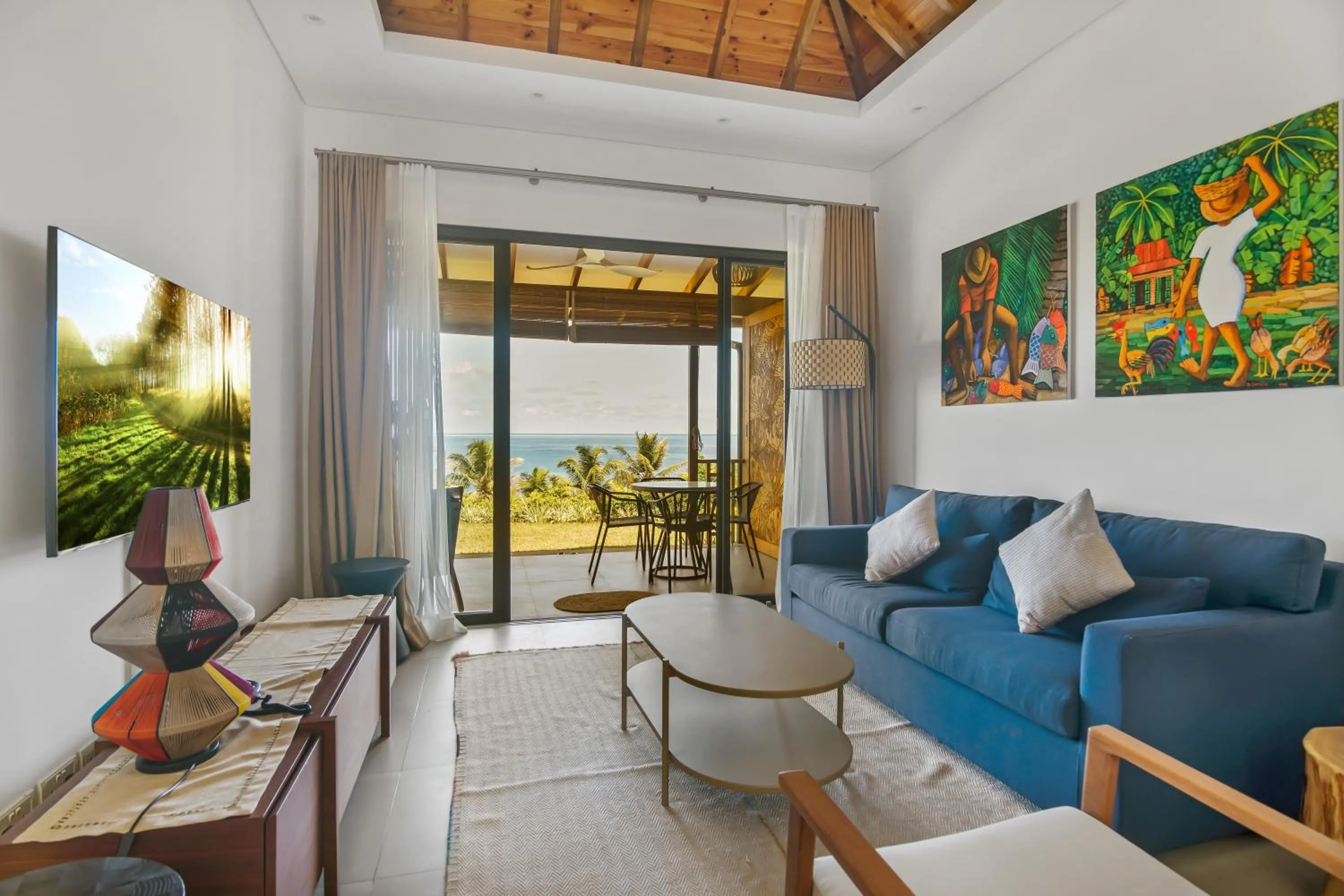 Living room in Paradise Chalets Yoga & Wellness