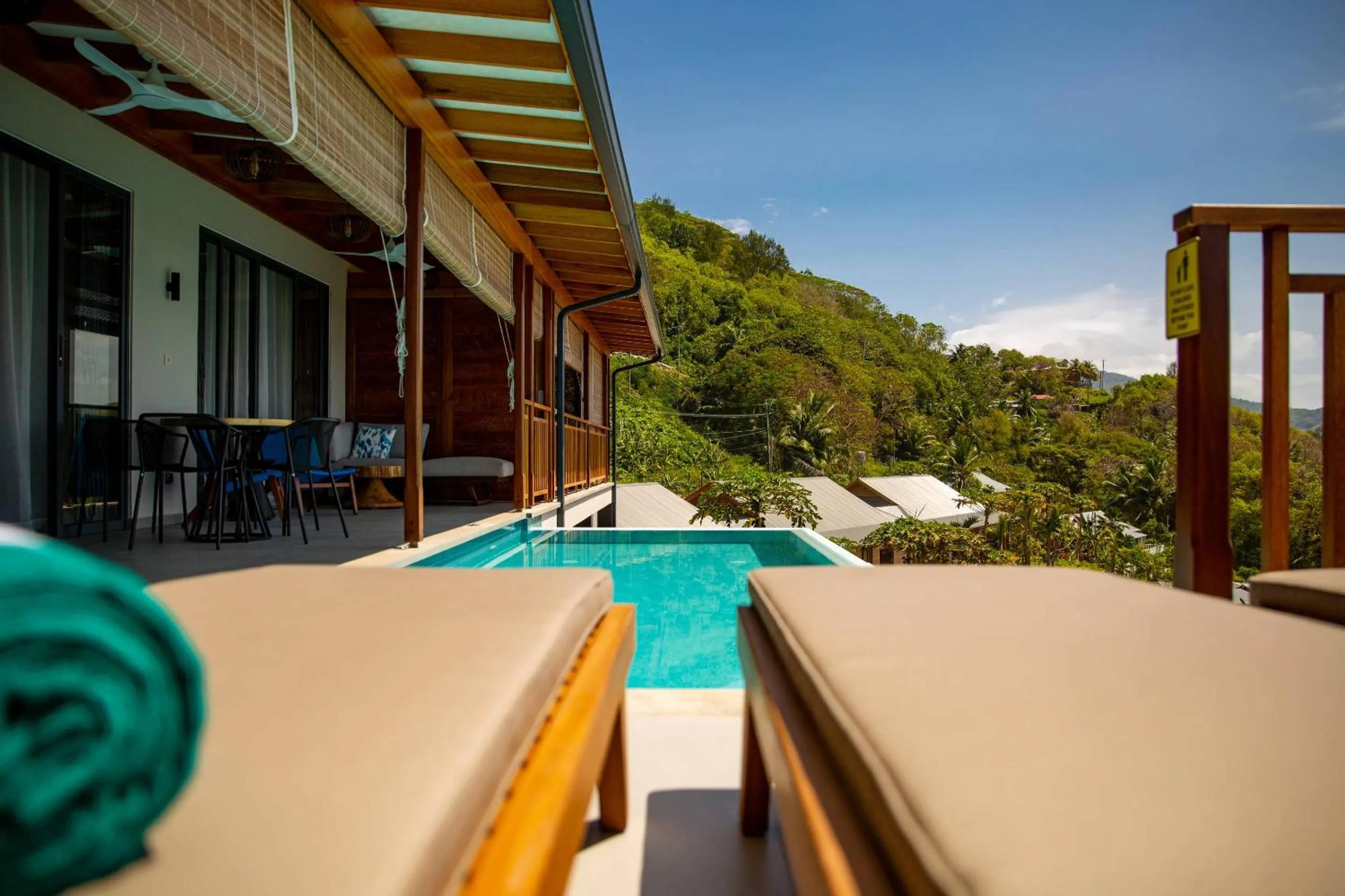 Patio in Paradise Chalets Yoga & Wellness