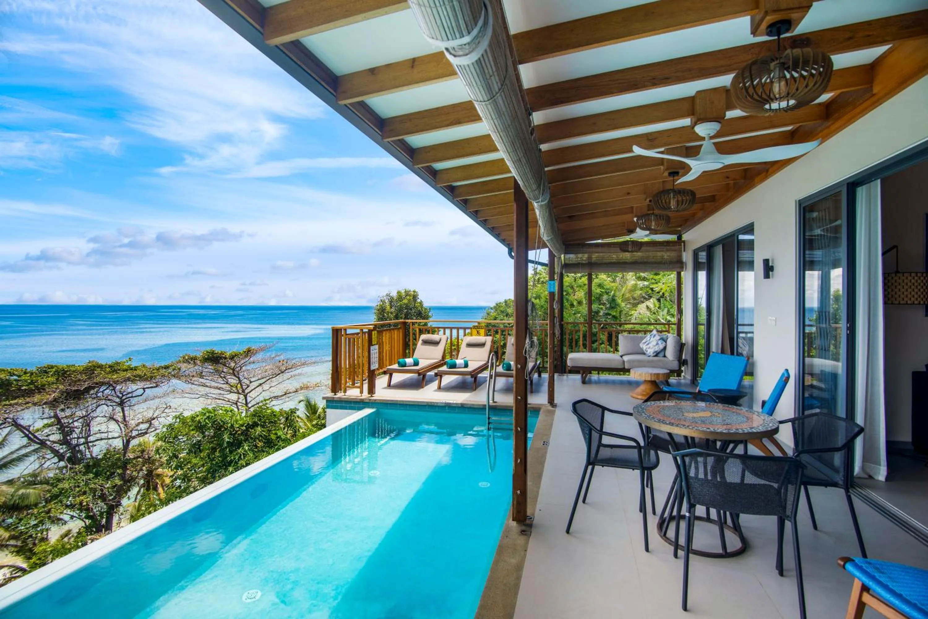 Balcony/Terrace in Paradise Chalets Yoga & Wellness