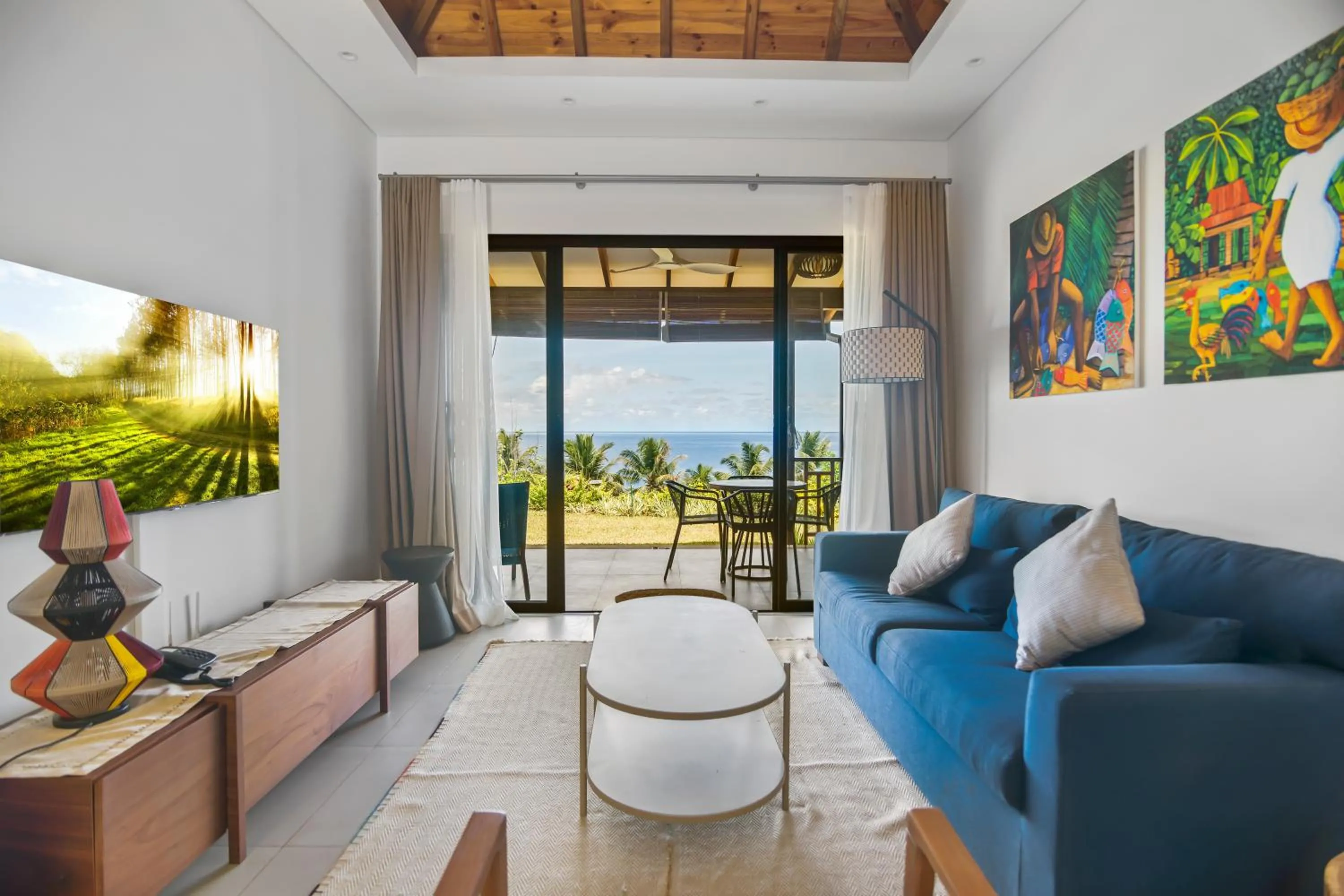Garden view in Paradise Chalets Yoga & Wellness
