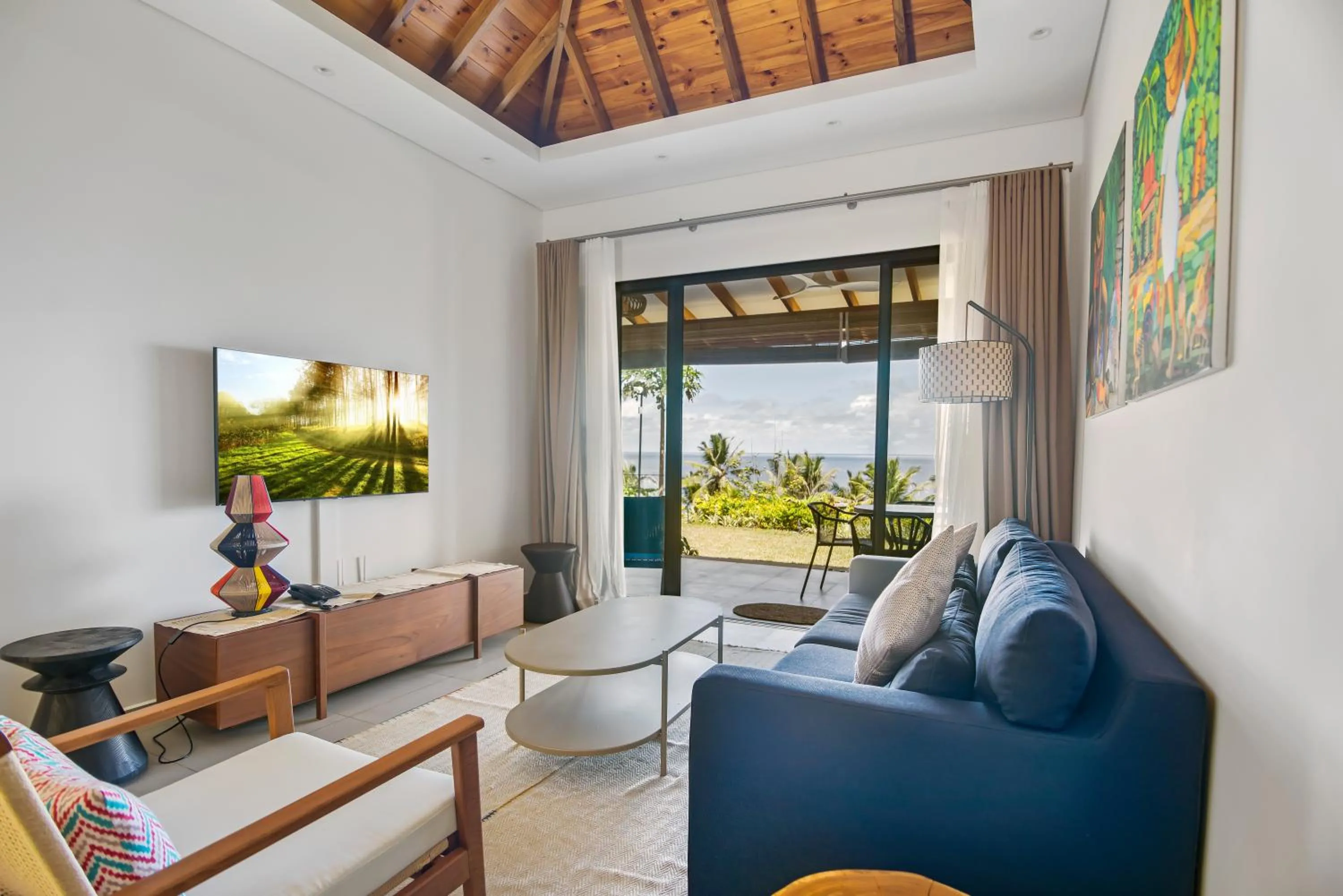 Living room in Paradise Chalets Yoga & Wellness
