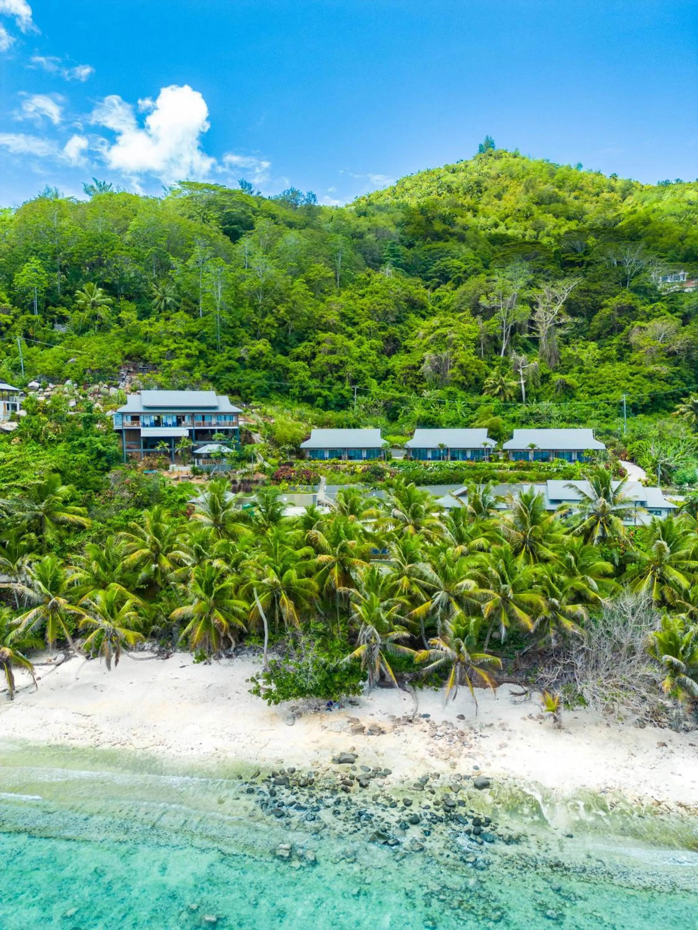Bird's eye view in Paradise Chalets Yoga & Wellness