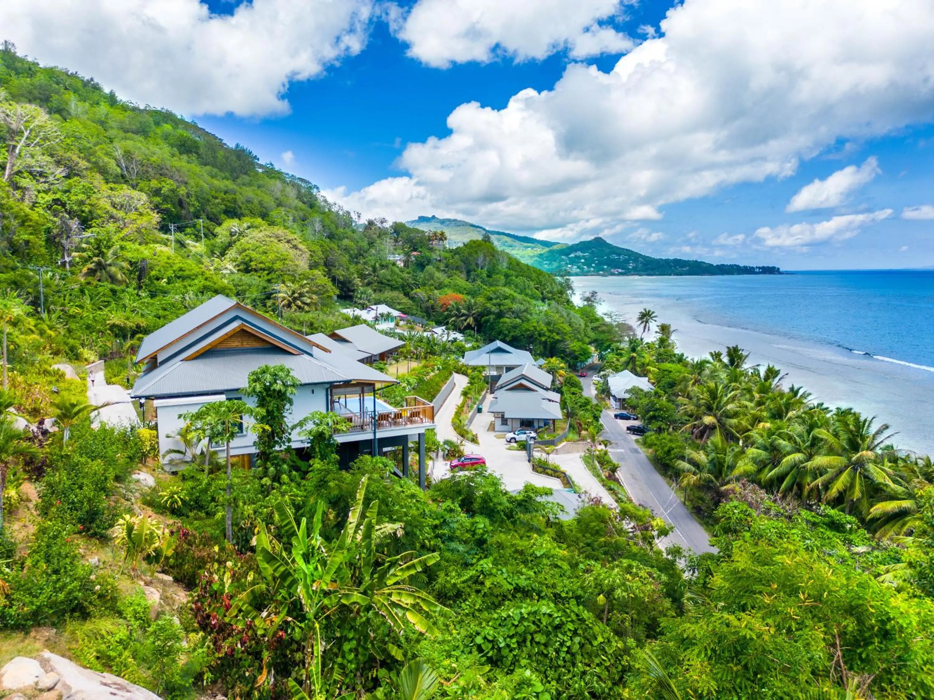 Bird's eye view in Paradise Chalets Yoga & Wellness
