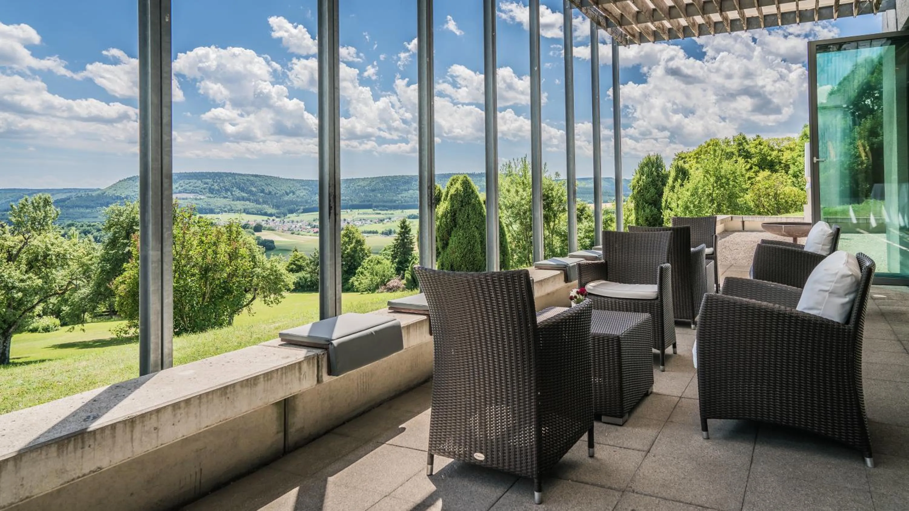 Patio in Hotel Hofgut Hohenkarpfen