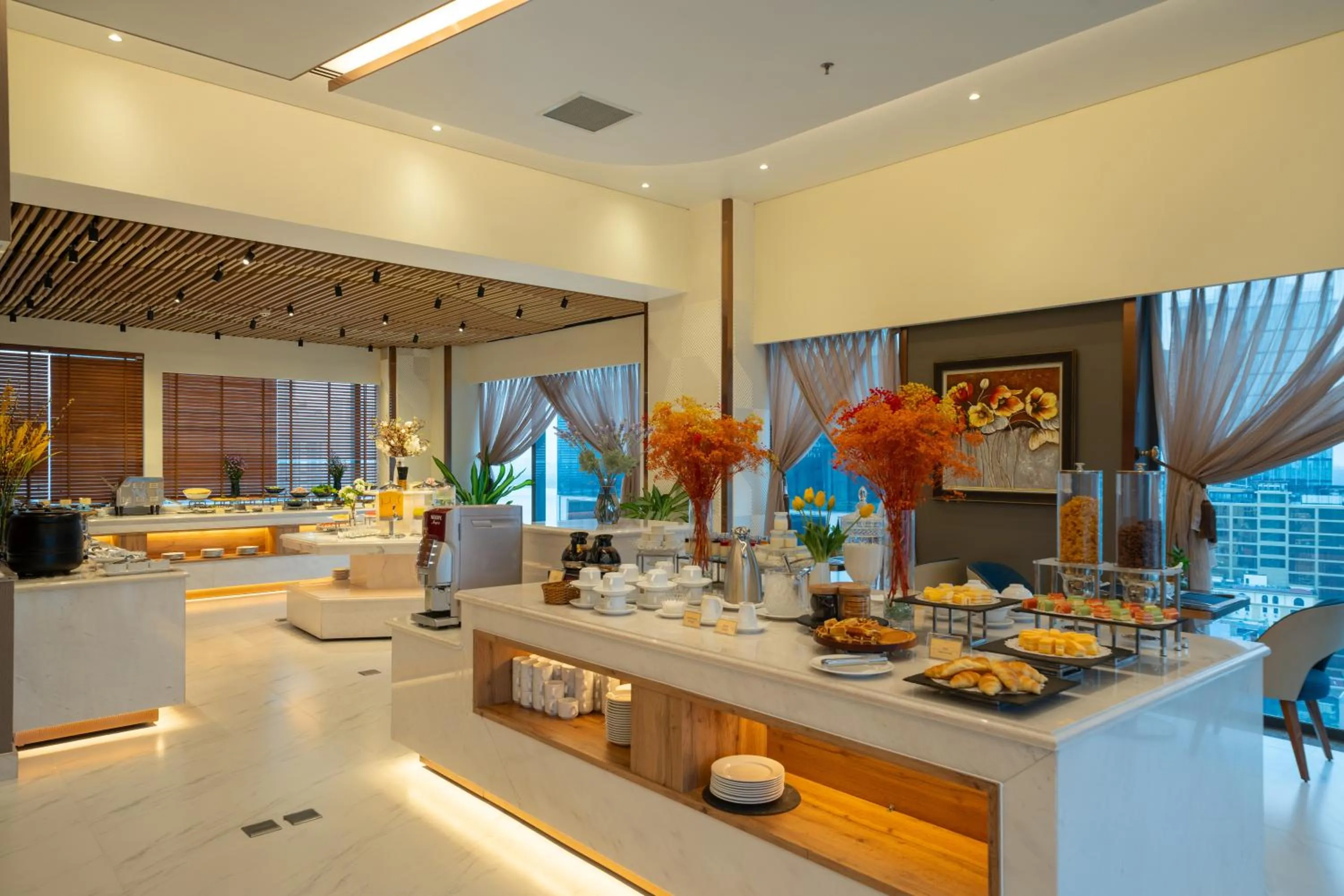 Buffet breakfast in Northern Charm Hotel