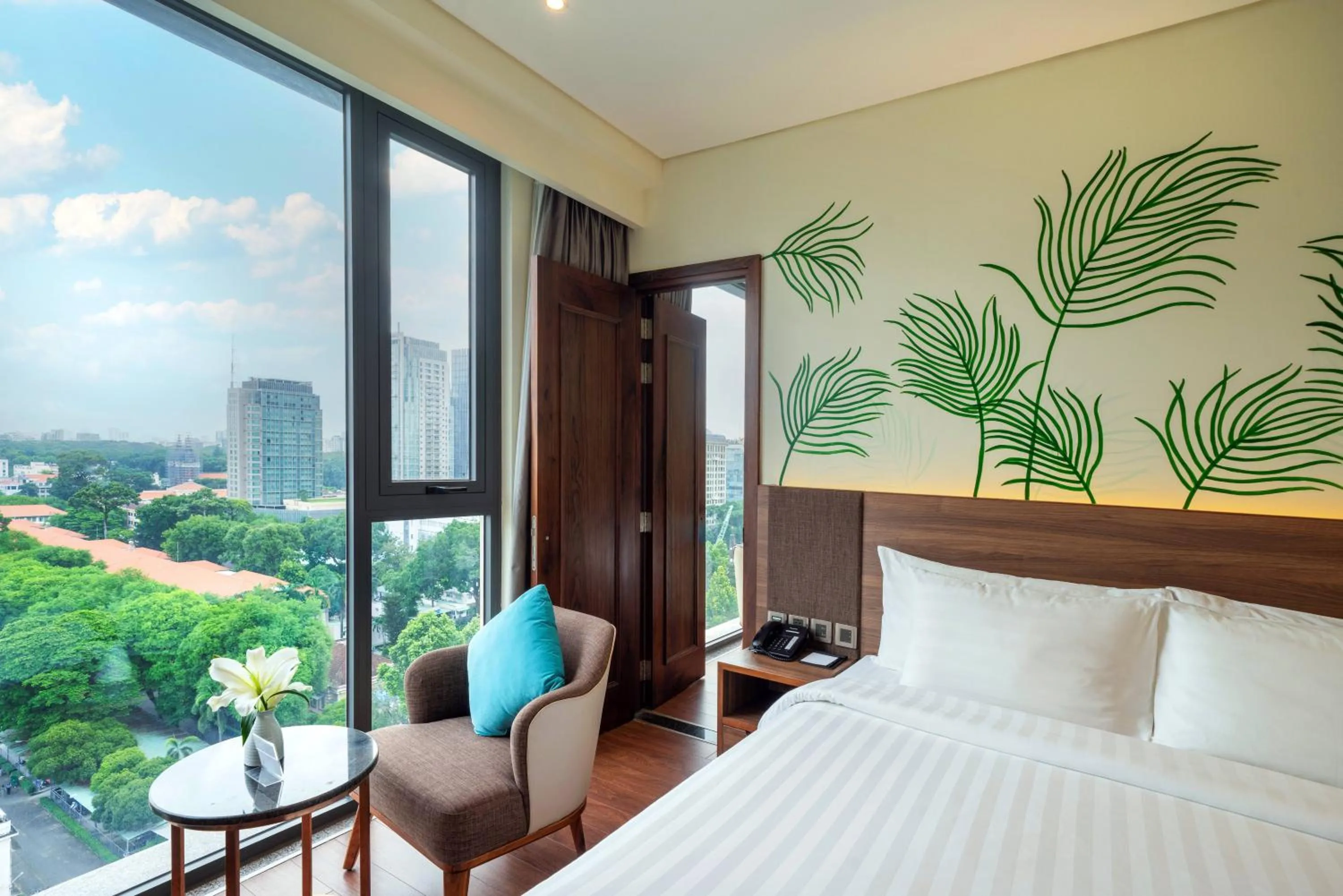 View (from property/room), Bed in Northern Charm Hotel