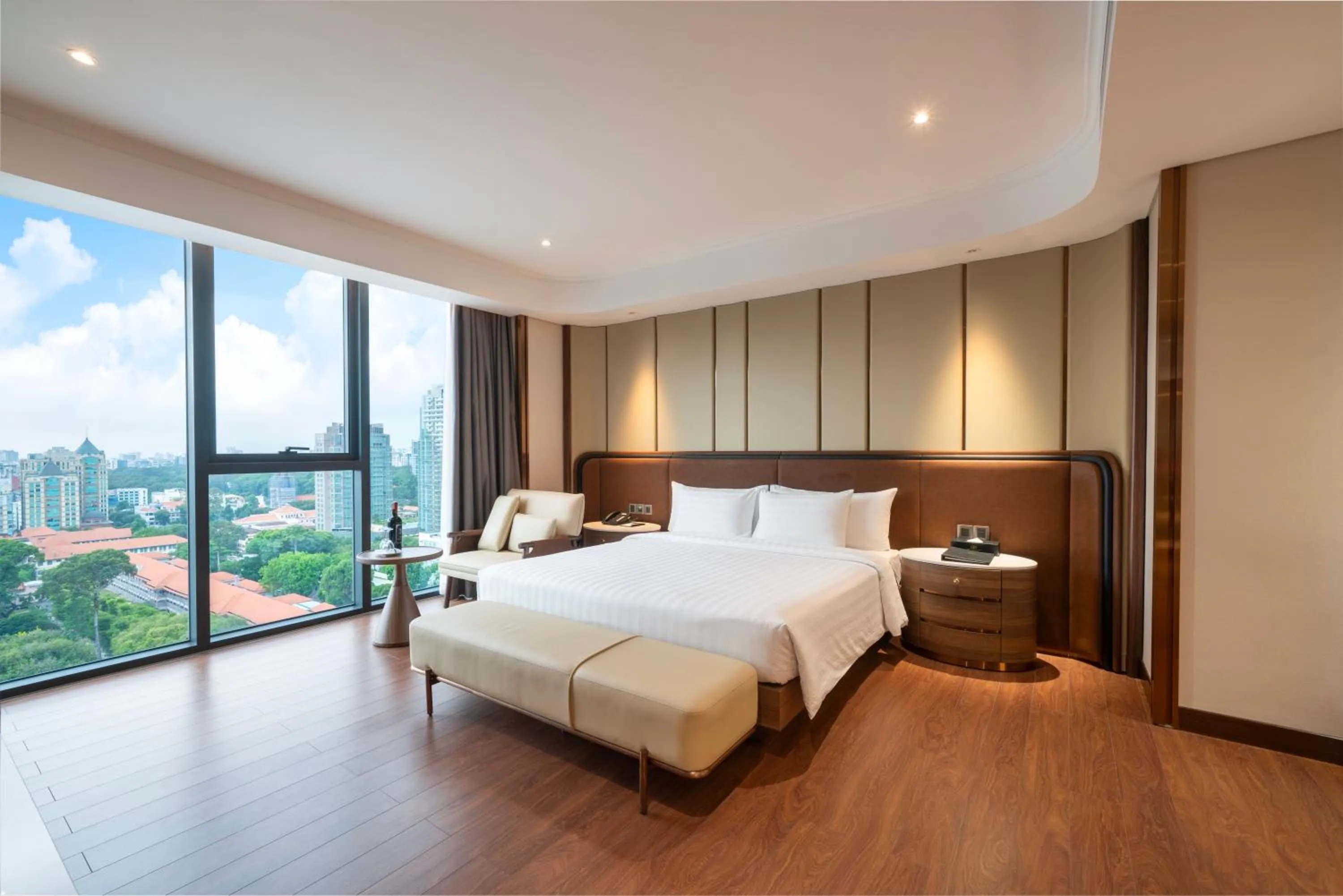 View (from property/room), Bed in Northern Charm Hotel