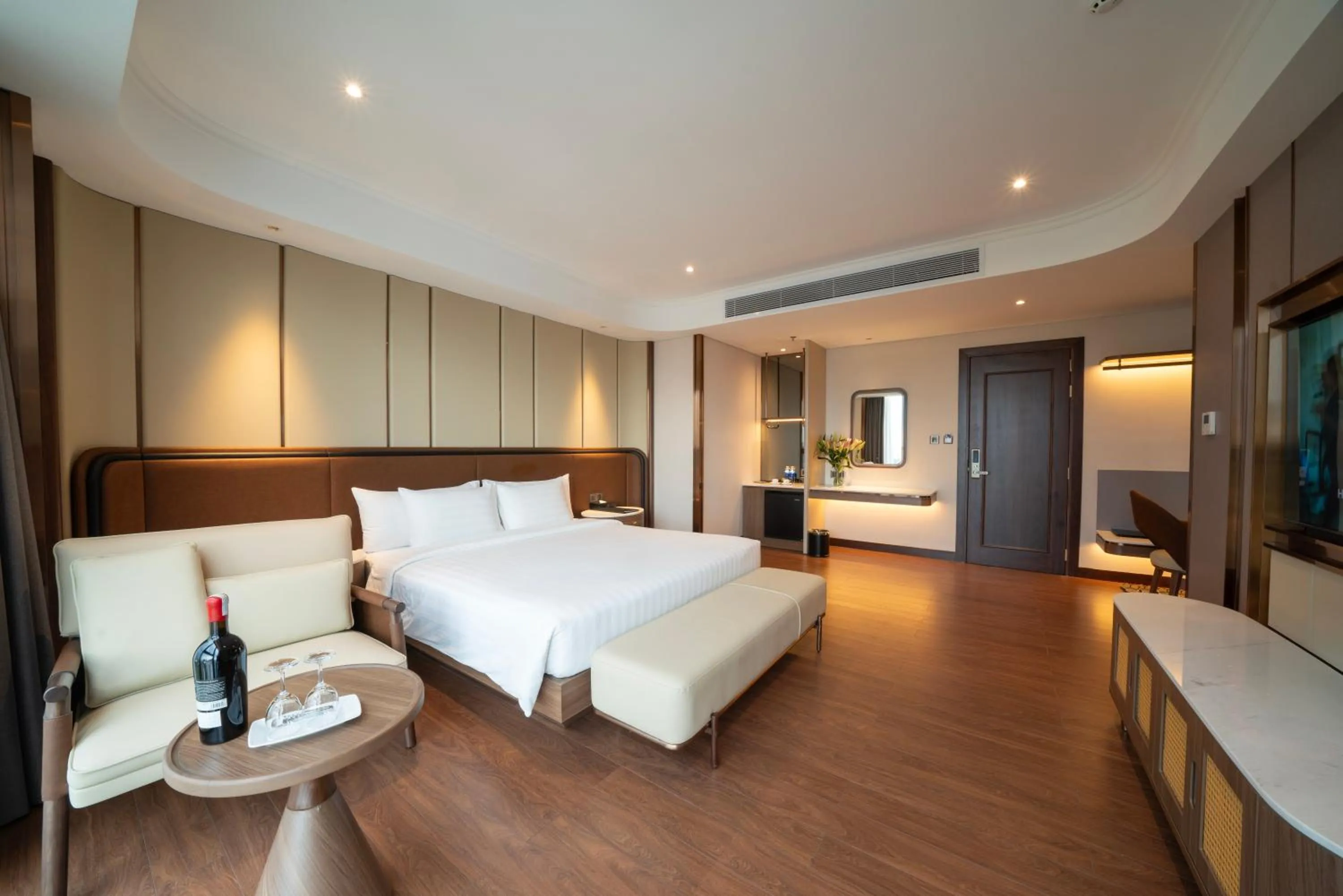 Bed in Northern Charm Hotel