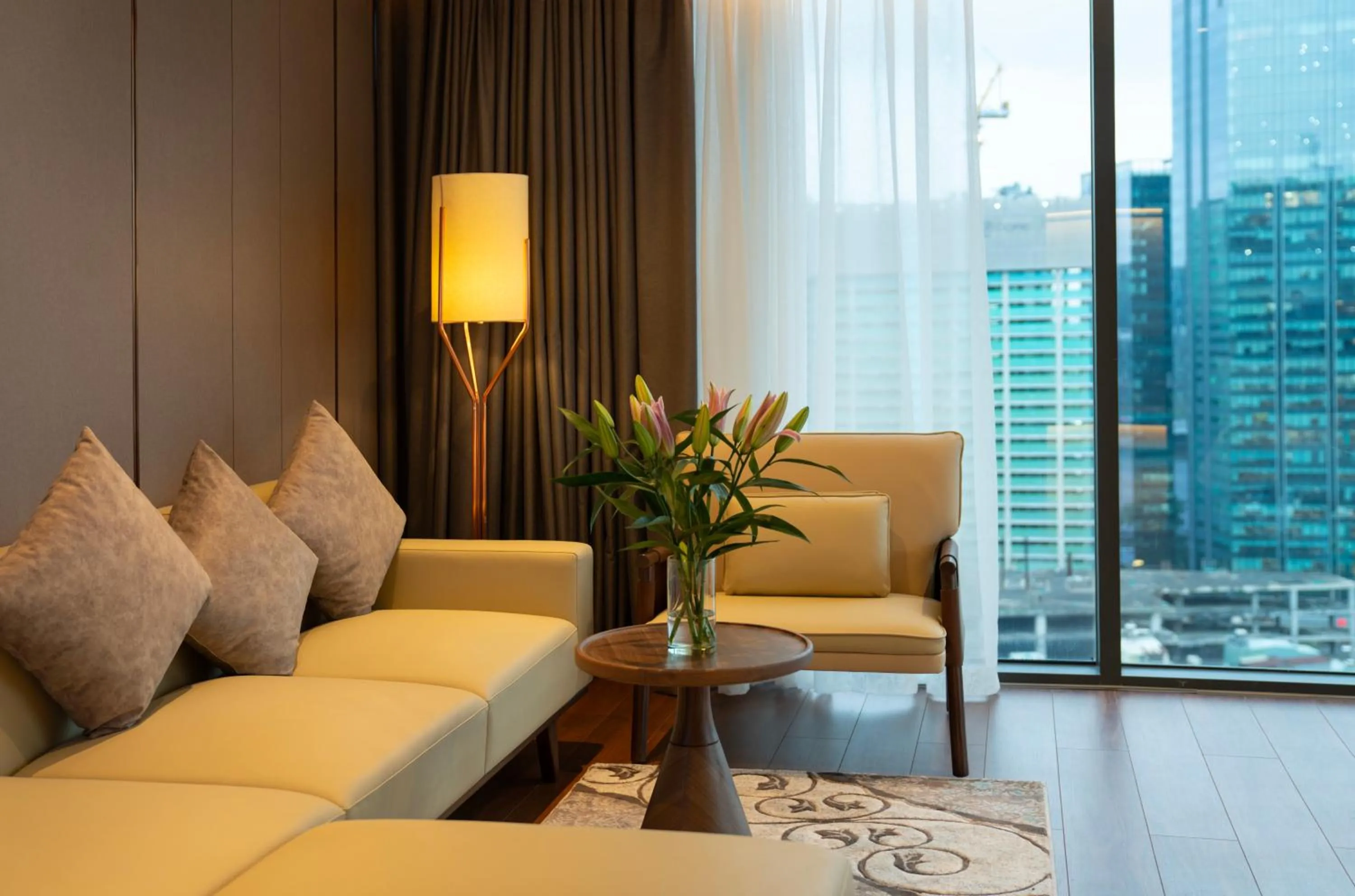 Seating area in Northern Charm Hotel