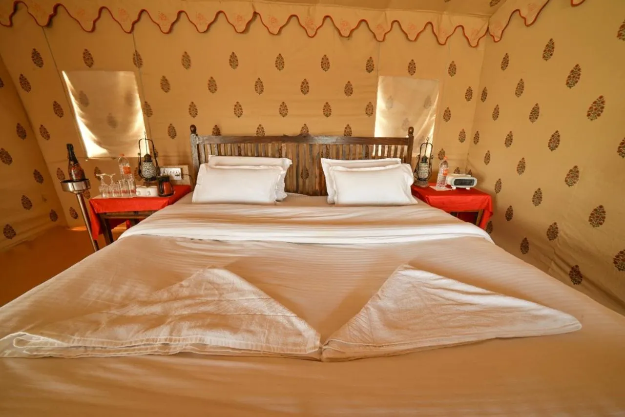 Bed in The Captain Desert Camp