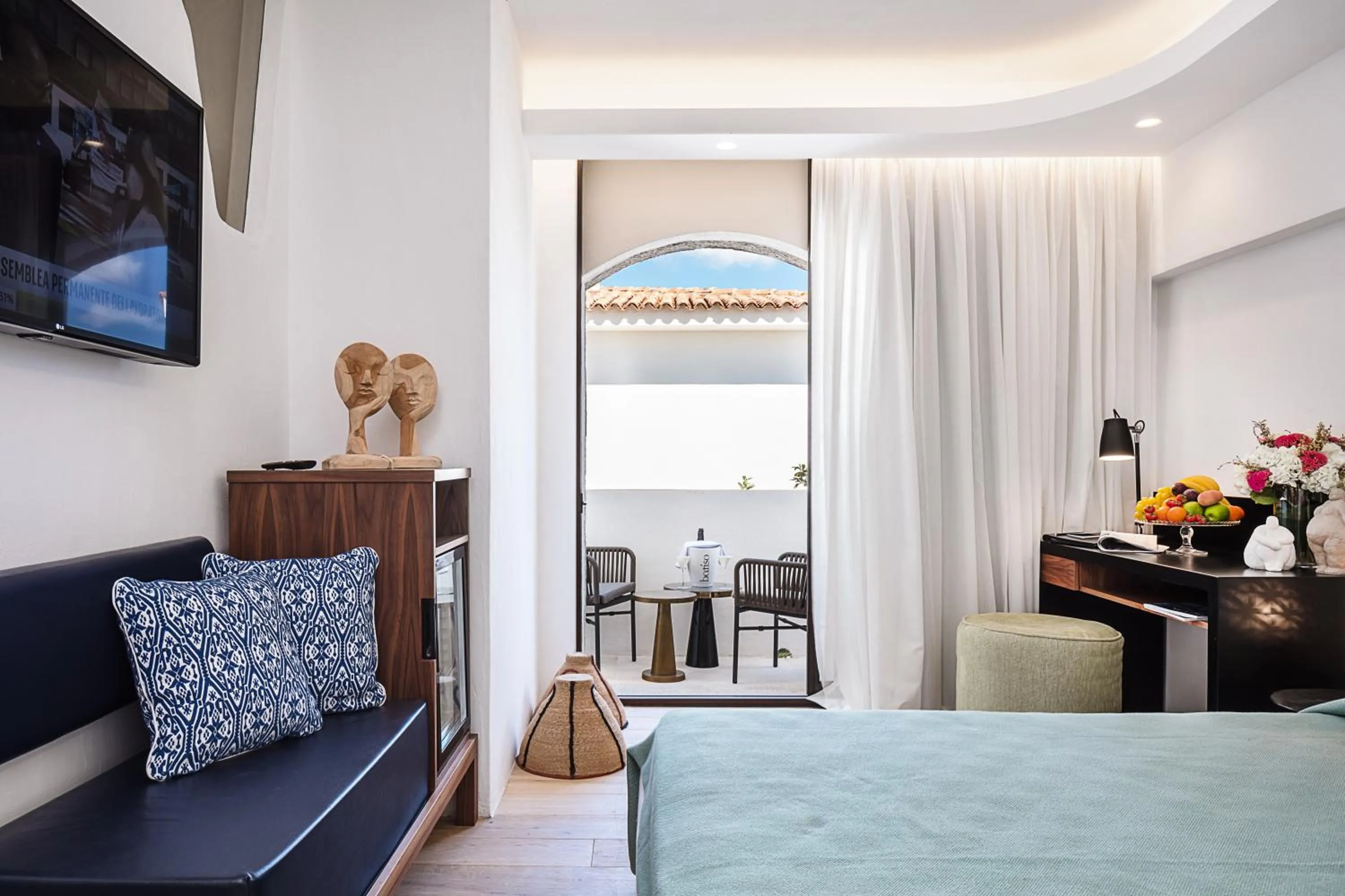 Bedroom, Bed in Hotel delle Rose a Luxury Boutique Hotel