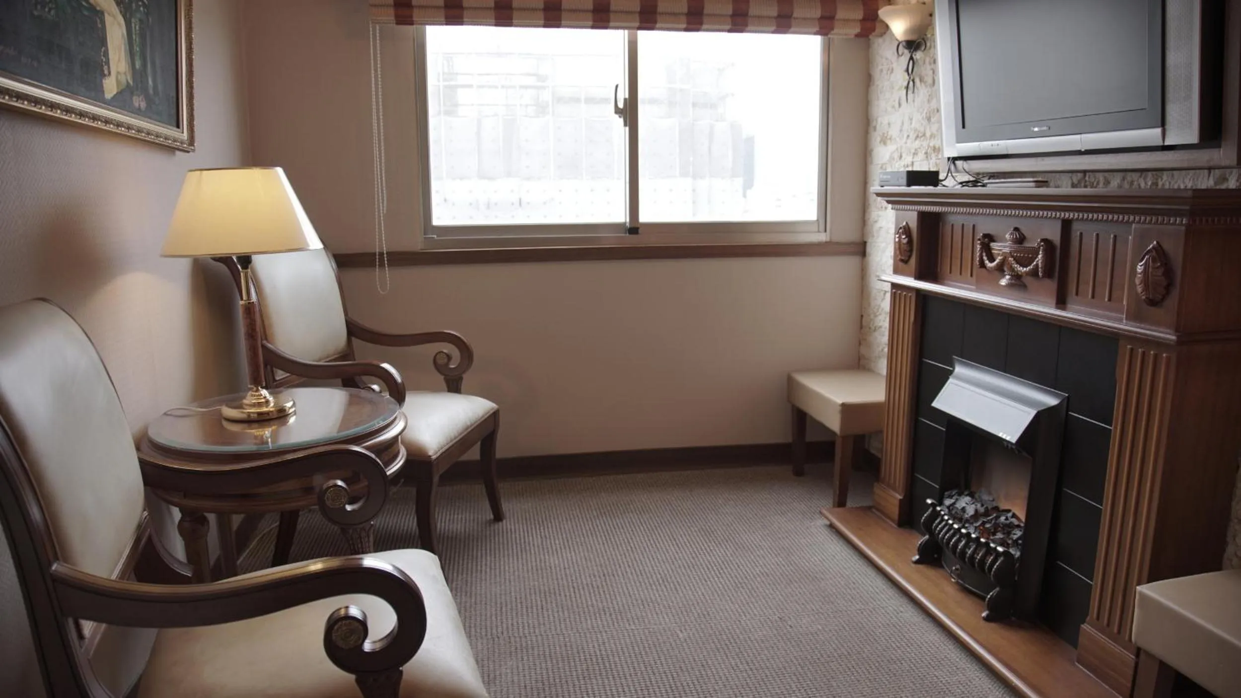 Seating area in First Hotel