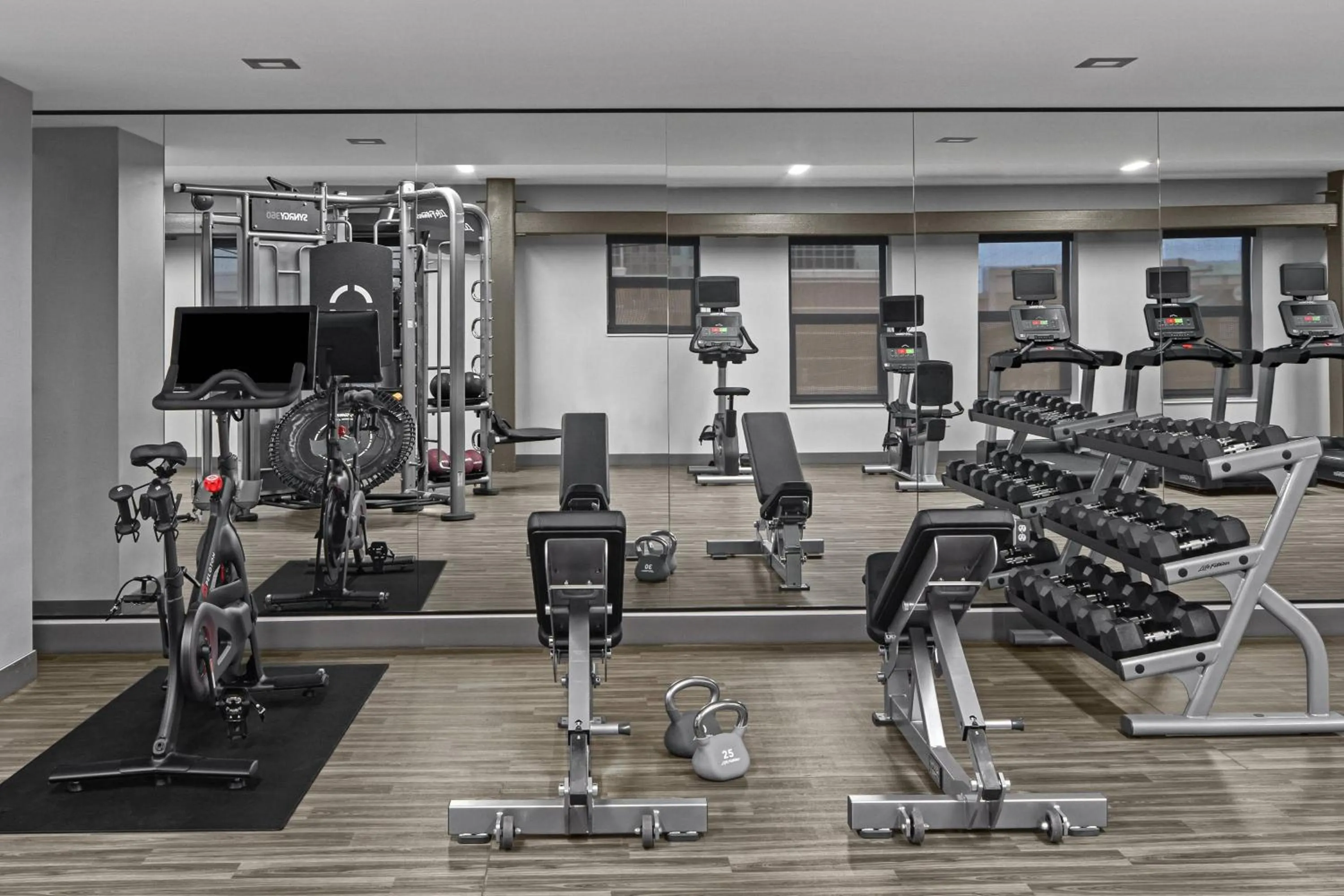 Fitness centre/facilities in AC Hotel by Marriott Columbus Downtown