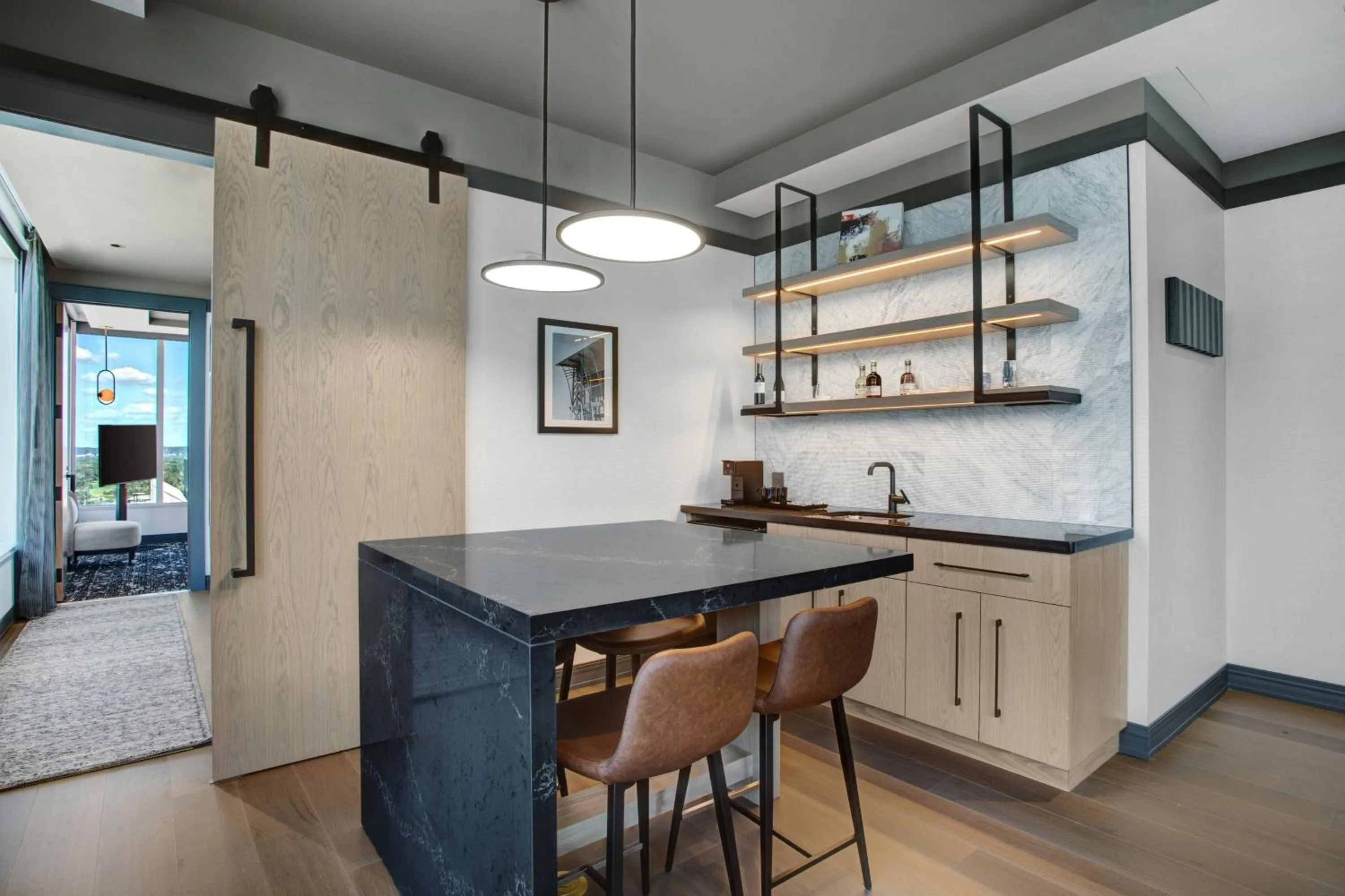 Kitchen or kitchenette in The Farnam, Autograph Collection