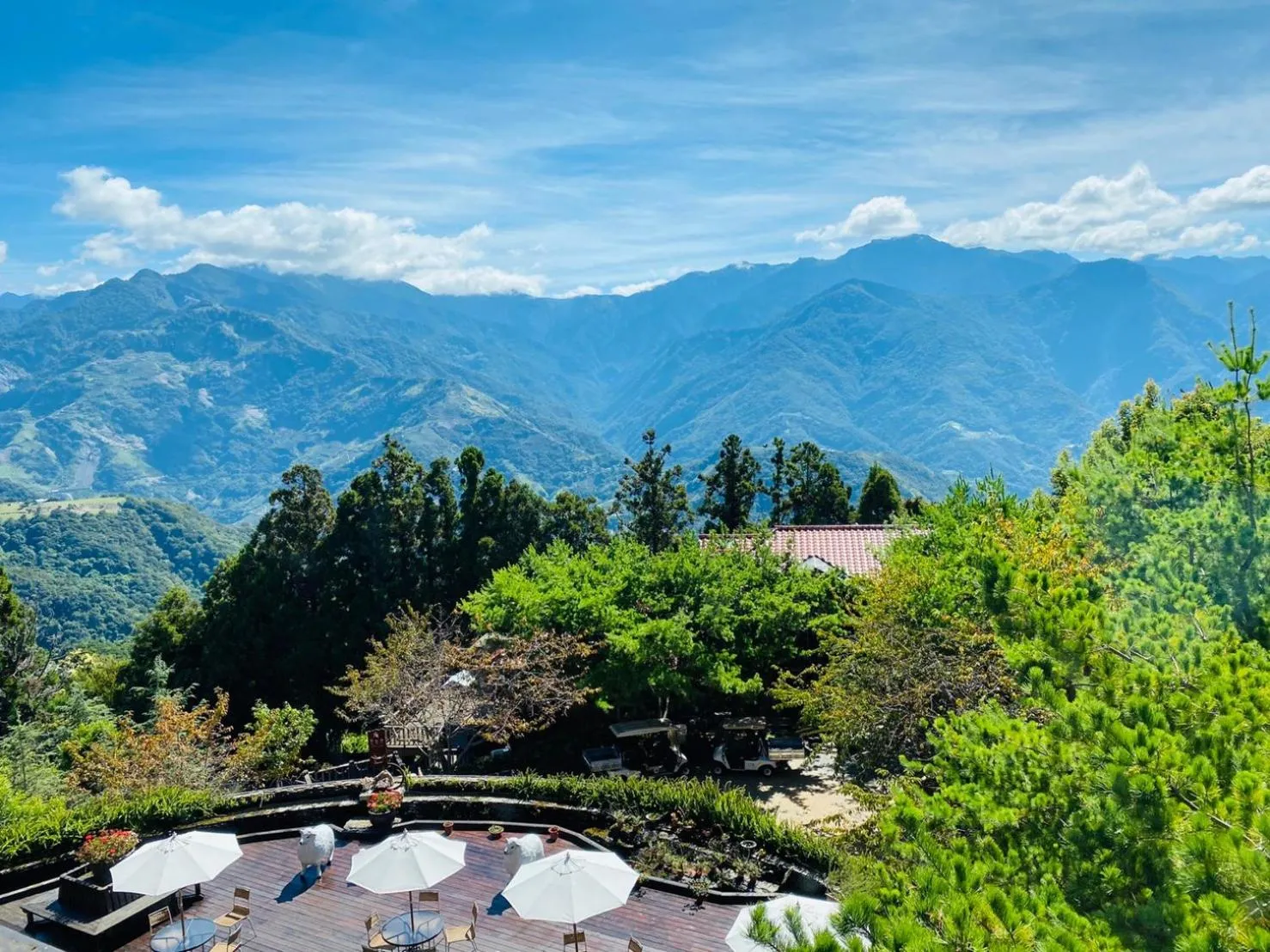 Mountain view in Ailiga Travel Villa