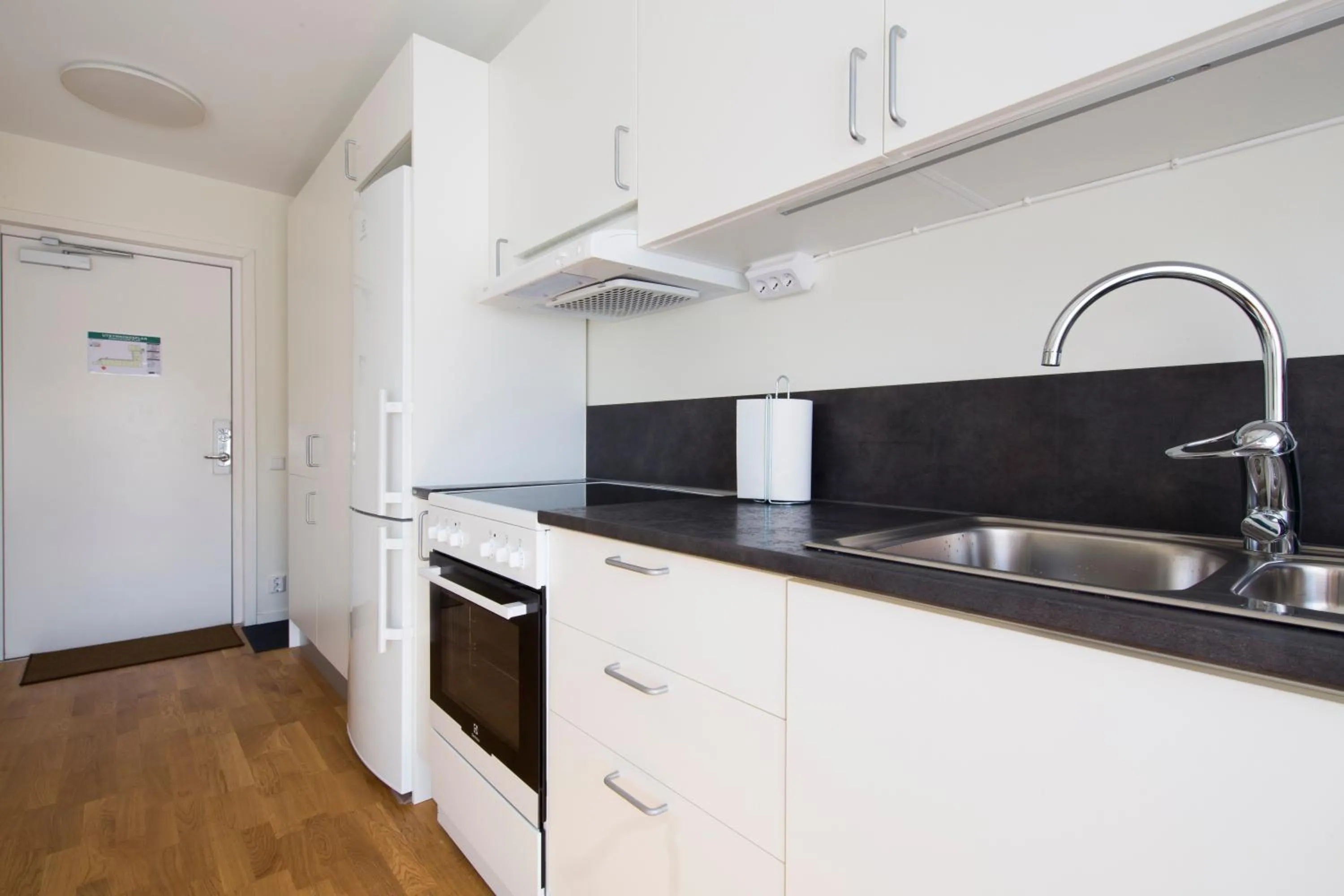 kitchen in Continental Apartment Hotel Sollentuna