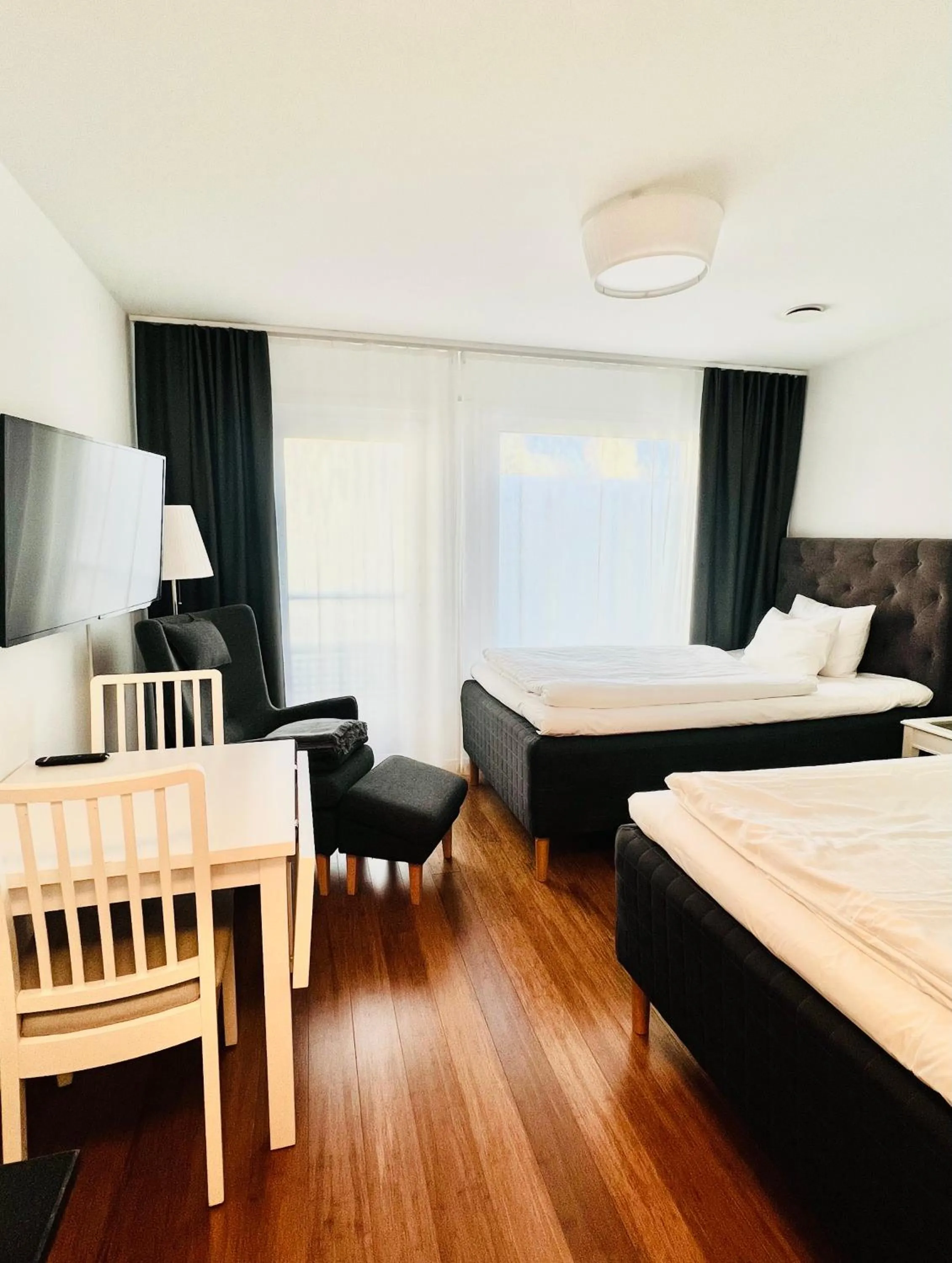 Bed in Continental Apartment Hotel Sollentuna