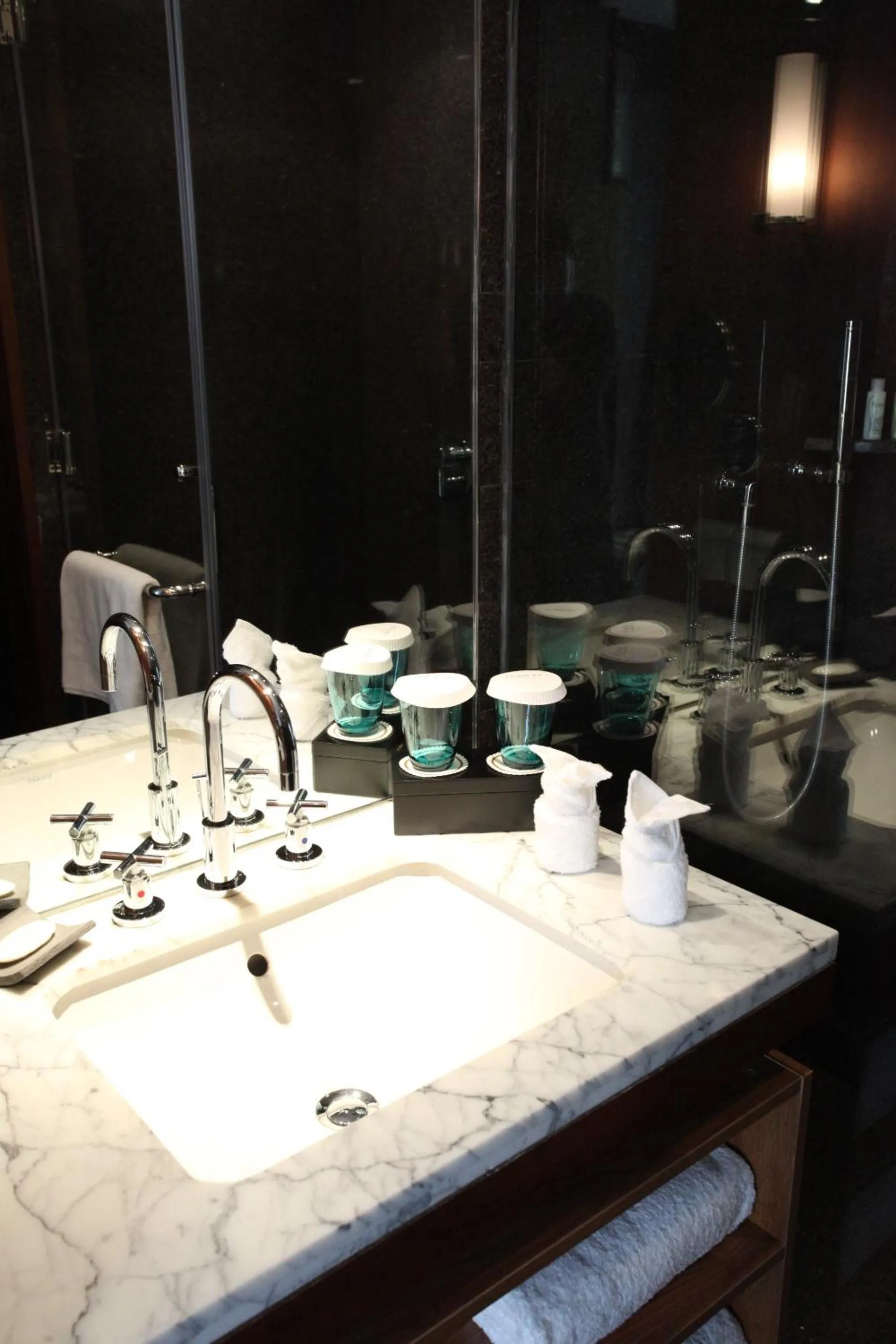 Shower, Restaurant/Places to Eat in Hotel MoMc