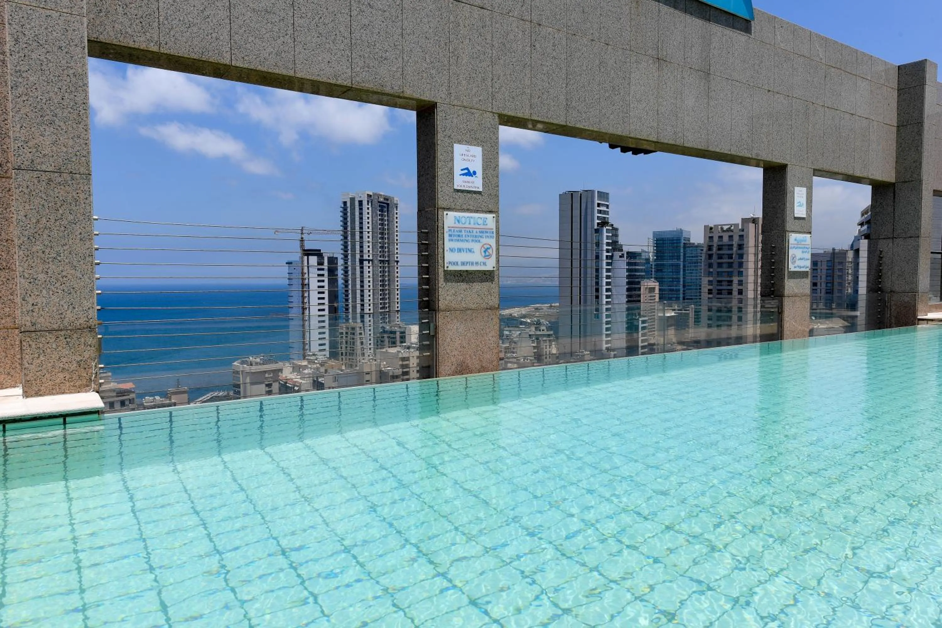 Swimming pool in Gefinor Rotana – Beirut