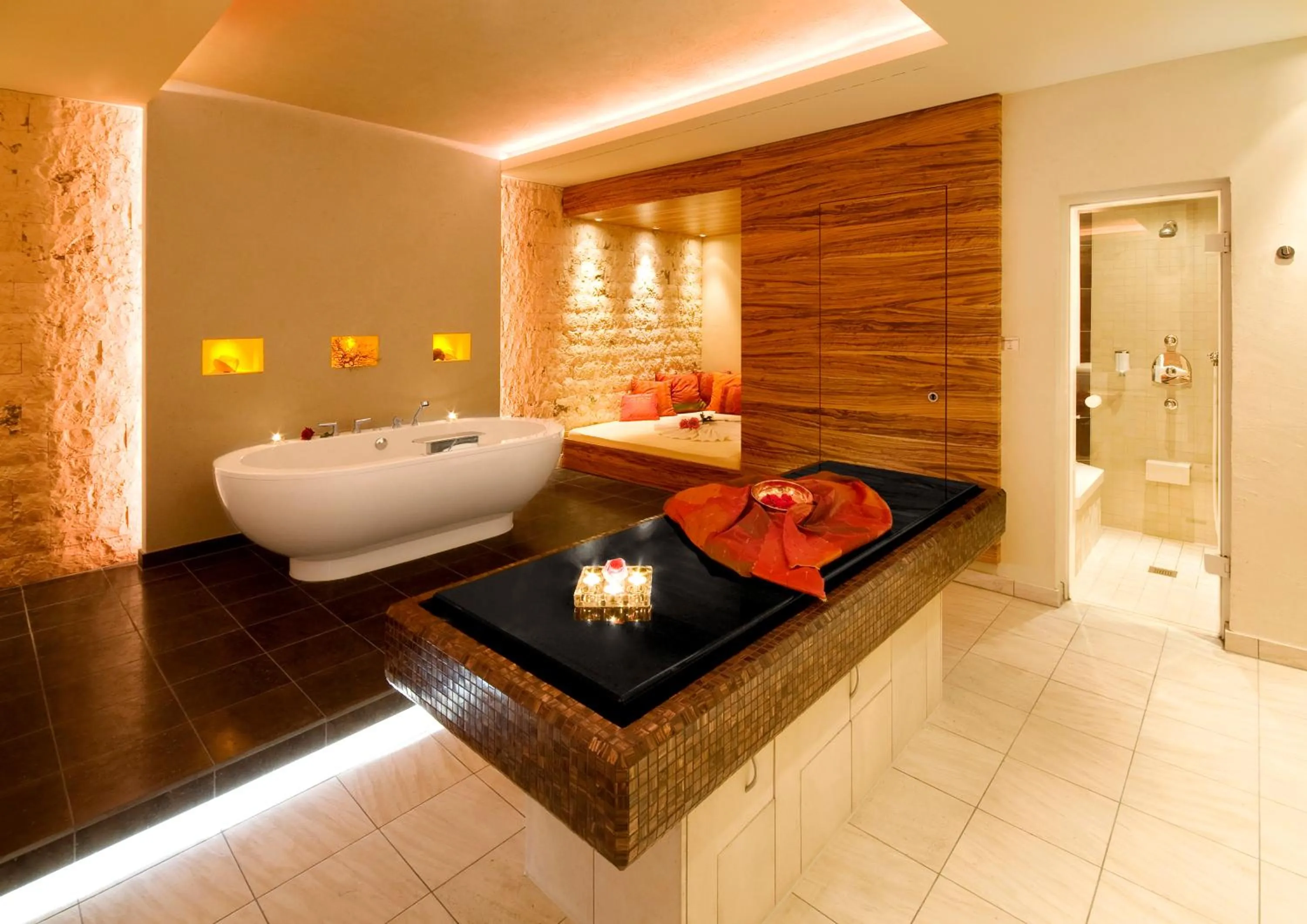 Spa and wellness centre/facilities, Bed in Sackmann Genuss und Spa Resort