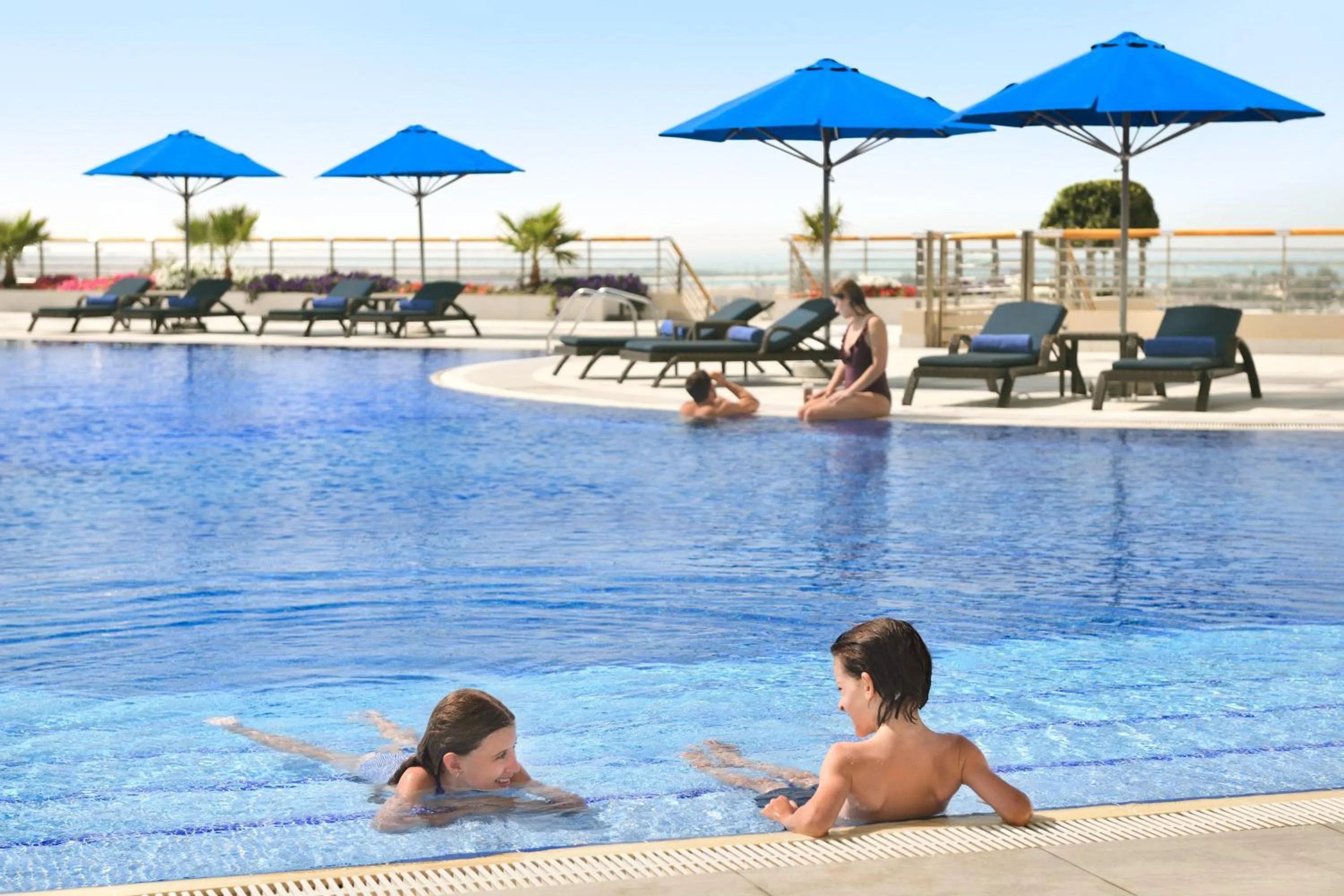 Swimming pool in InterContinental Abu Dhabi by IHG