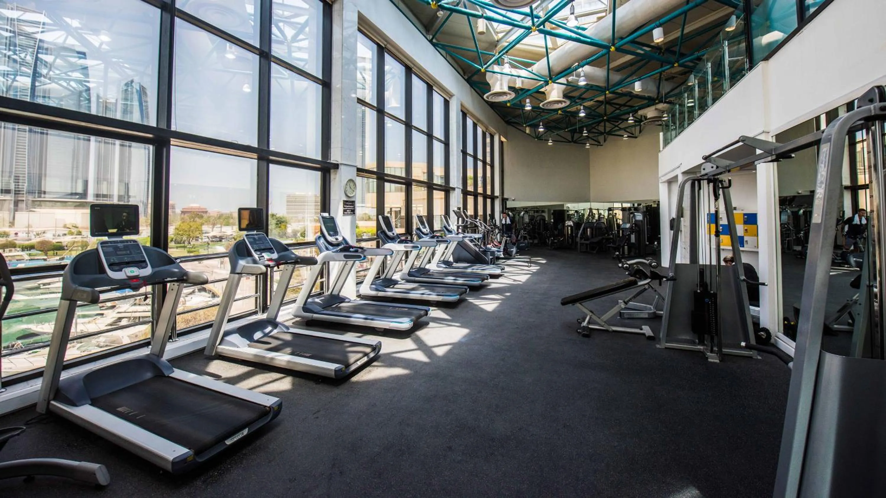 Fitness centre/facilities in InterContinental Abu Dhabi by IHG