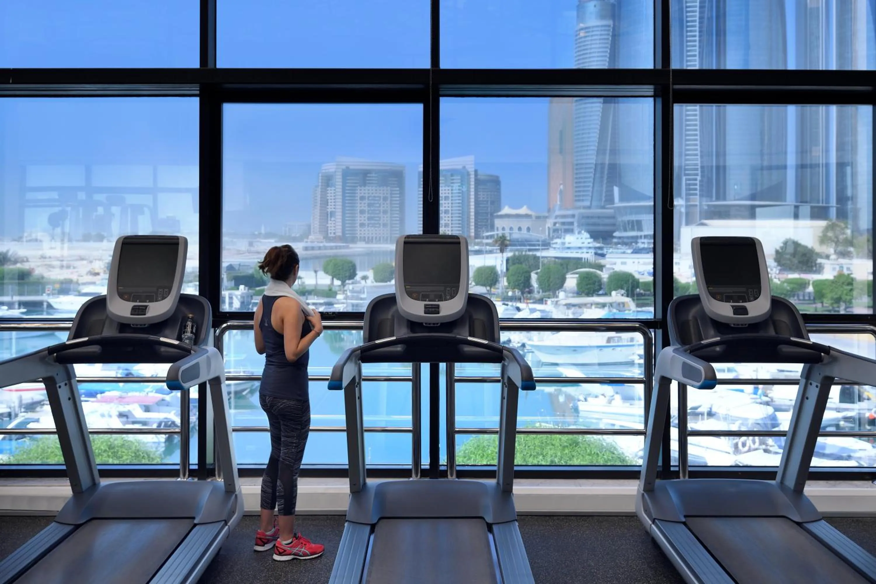 Fitness centre/facilities in InterContinental Abu Dhabi by IHG