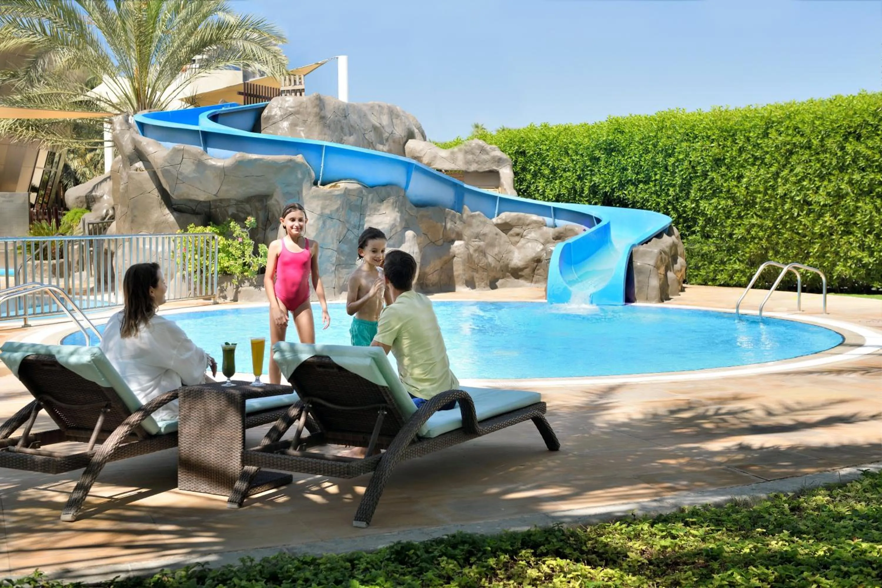 Swimming pool in InterContinental Abu Dhabi by IHG