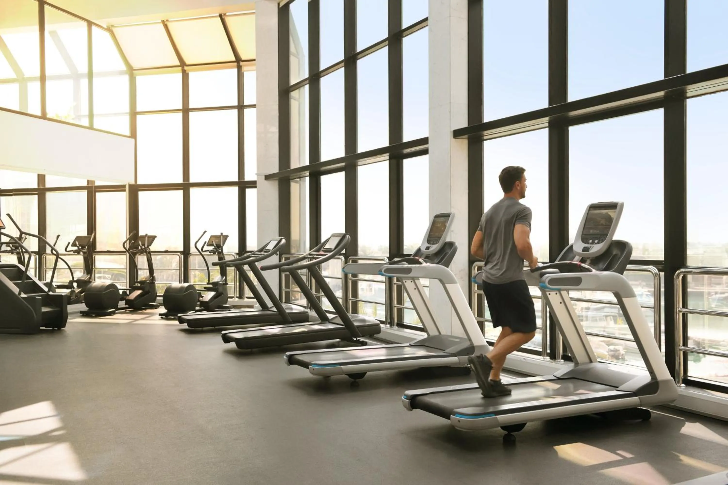 Fitness centre/facilities in InterContinental Abu Dhabi by IHG