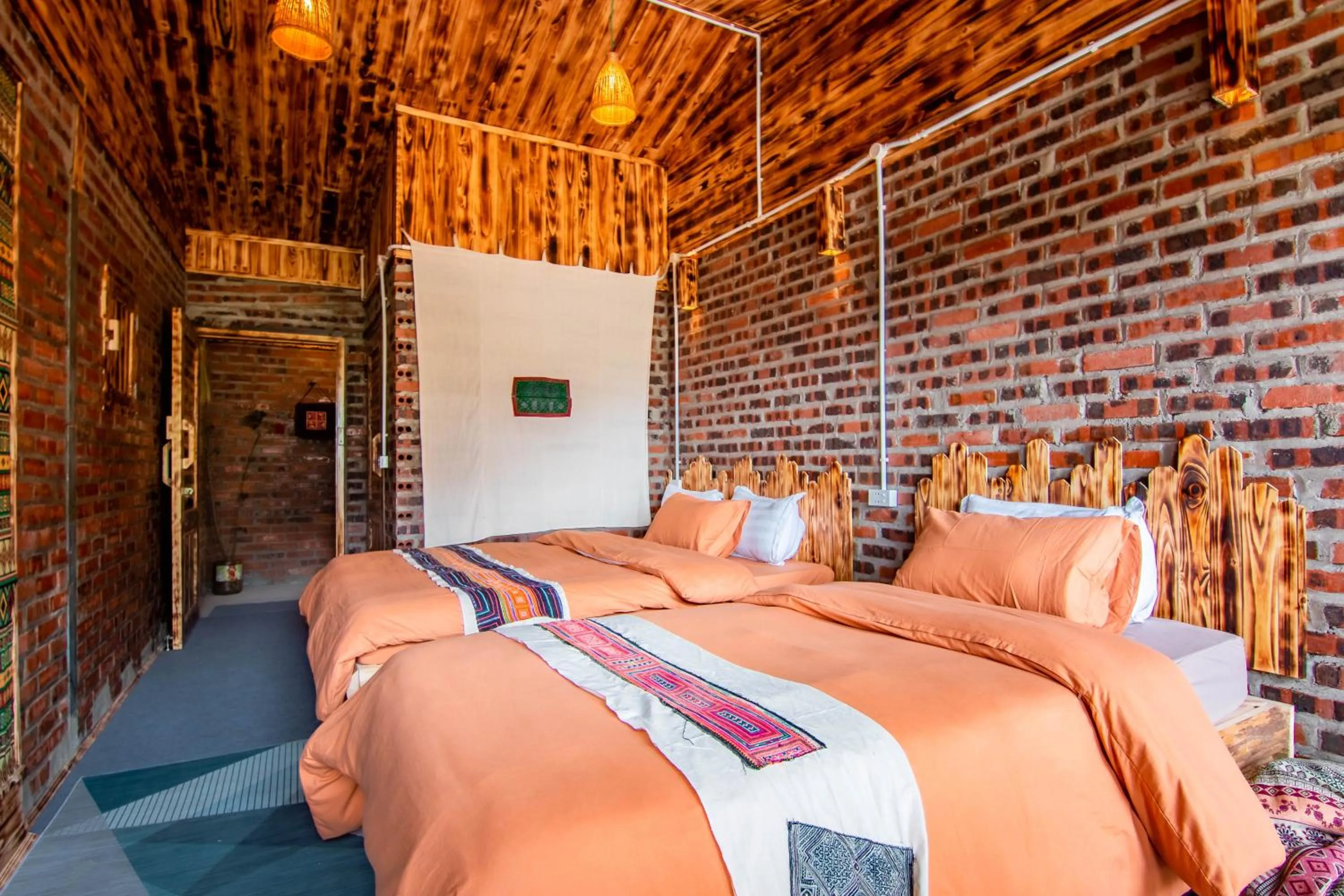 Bed in Sapa Plum Eco House