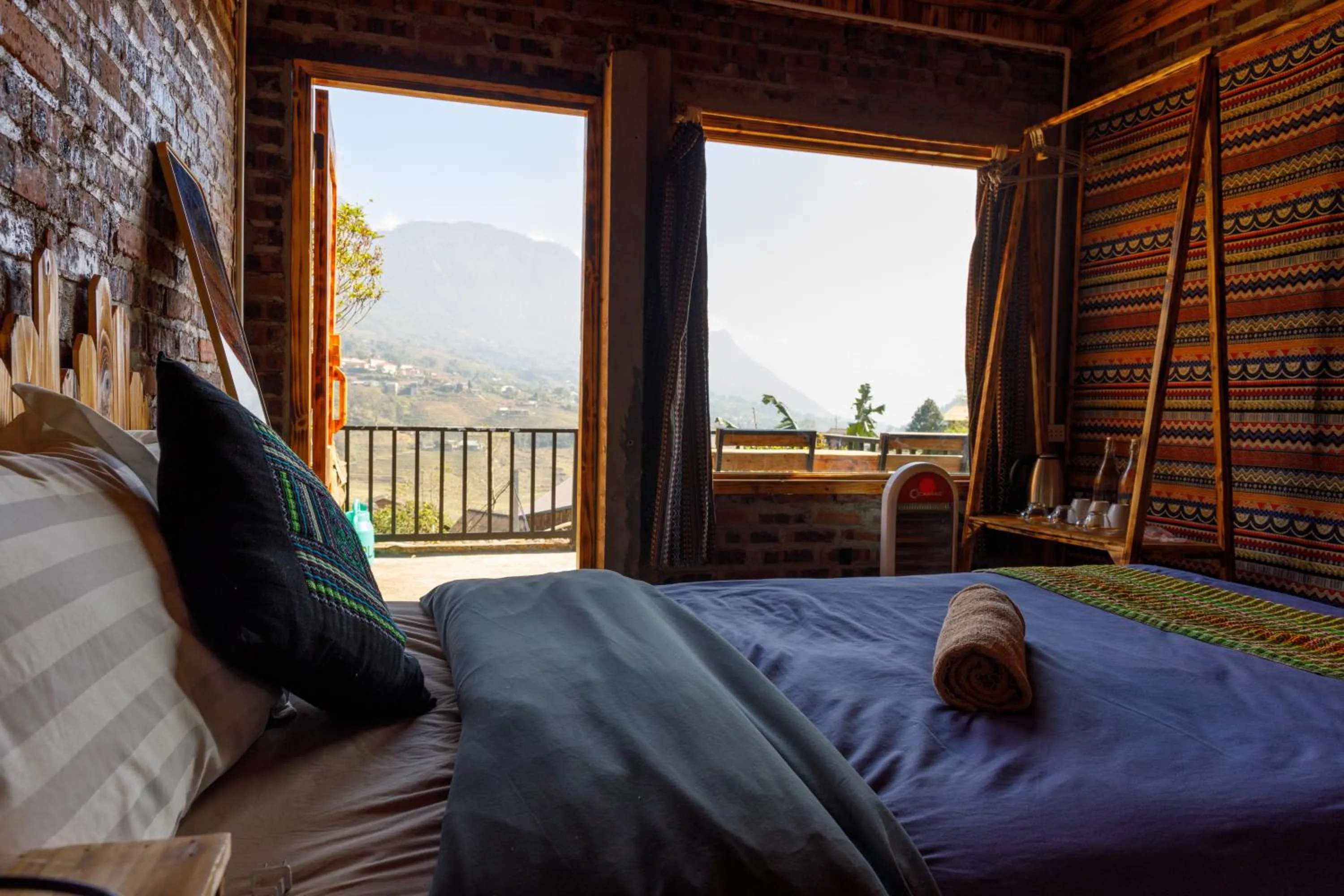 Bed in Sapa Plum Eco House