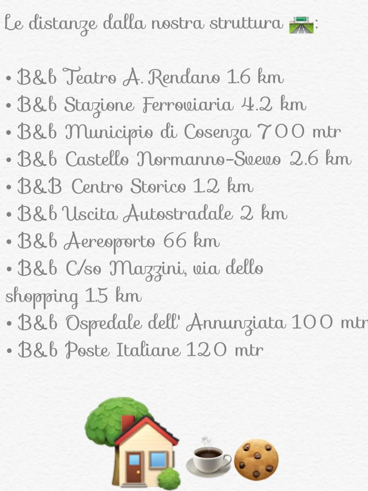 Text overlay in Le Origini Rooms&Suite