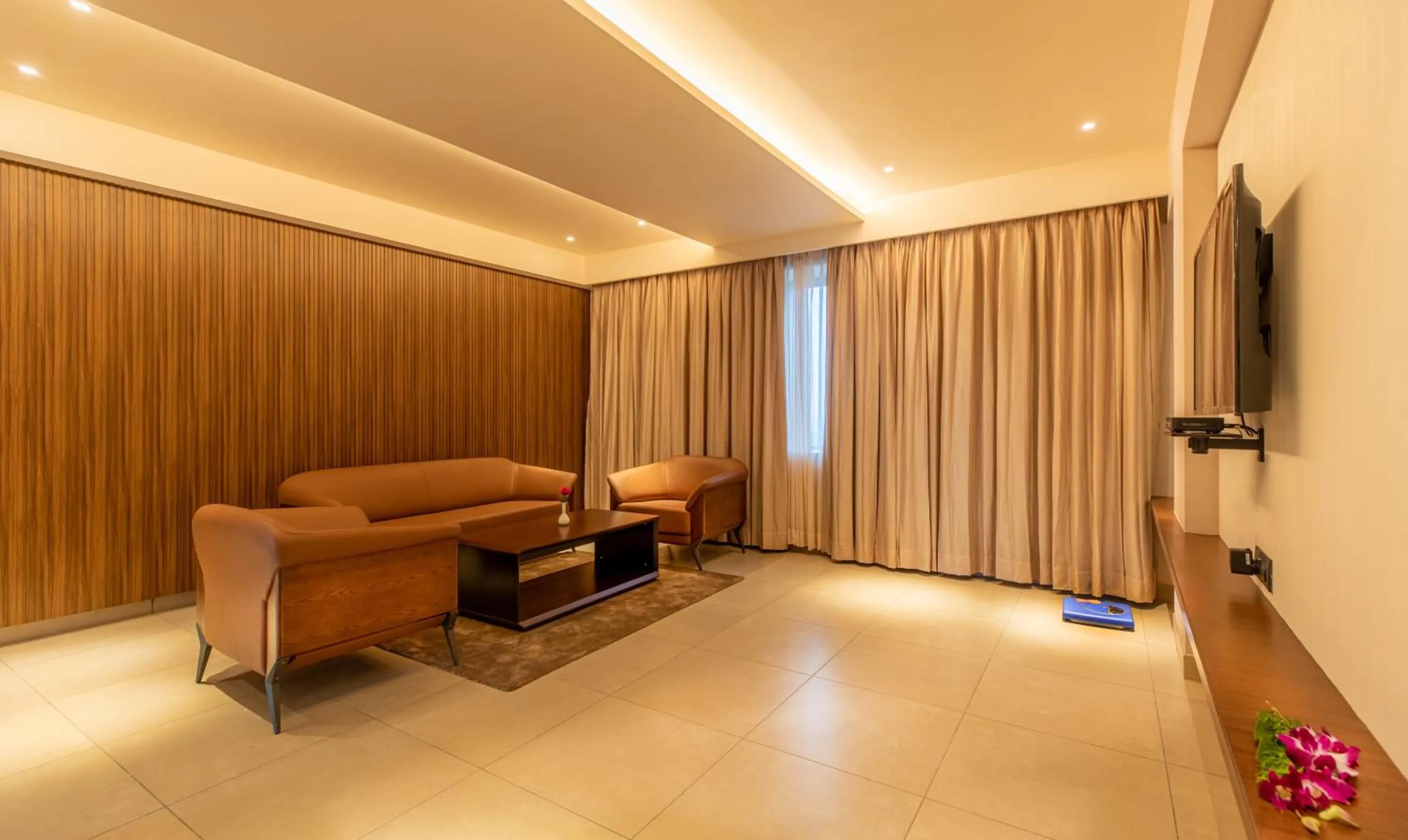 Communal lounge/ TV room in Hotel M Pro Palace Mysore - 12 Minutes to Mysore Palace