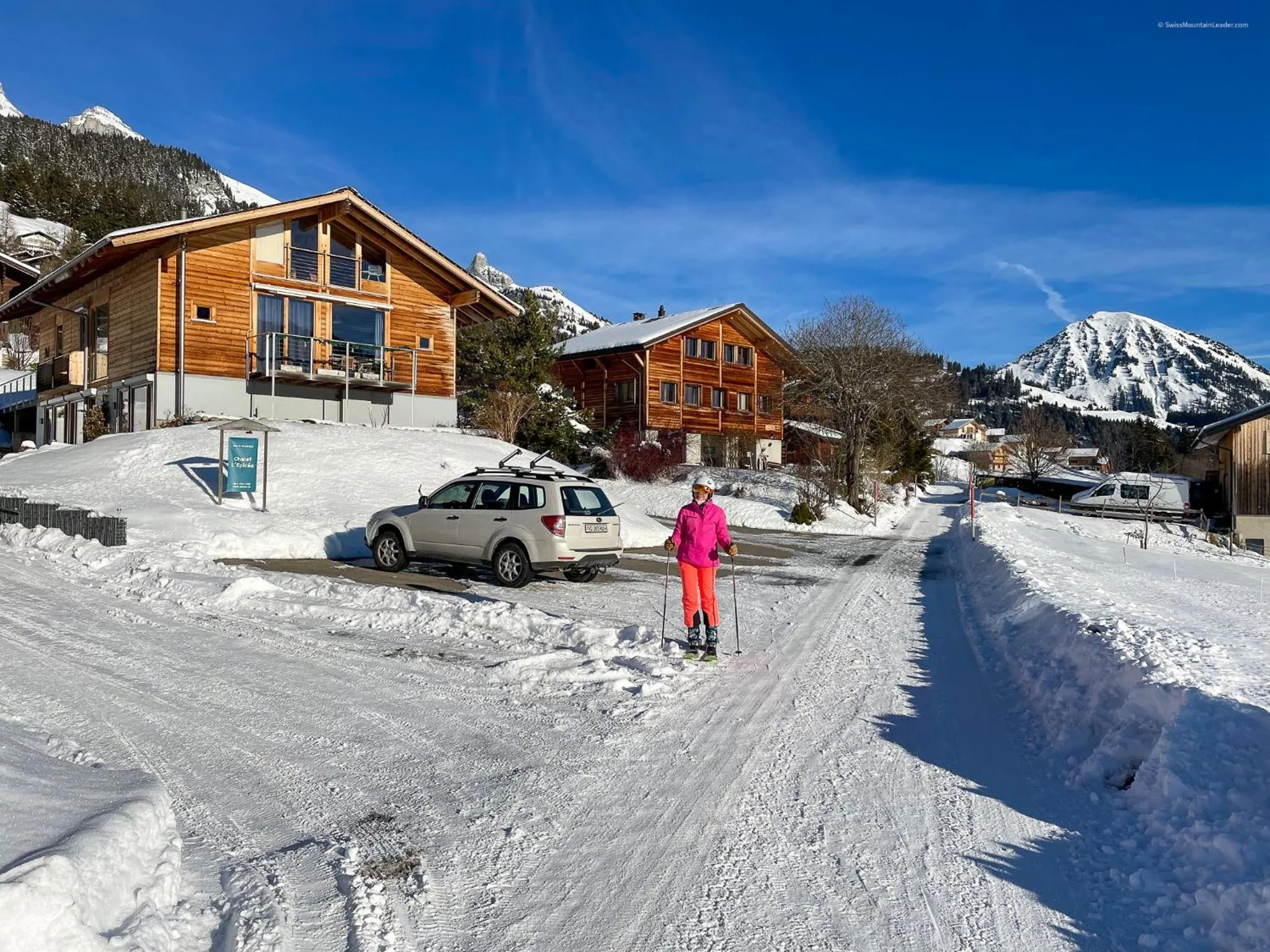 Skiing in Bed & Breakfast l'Epicéa