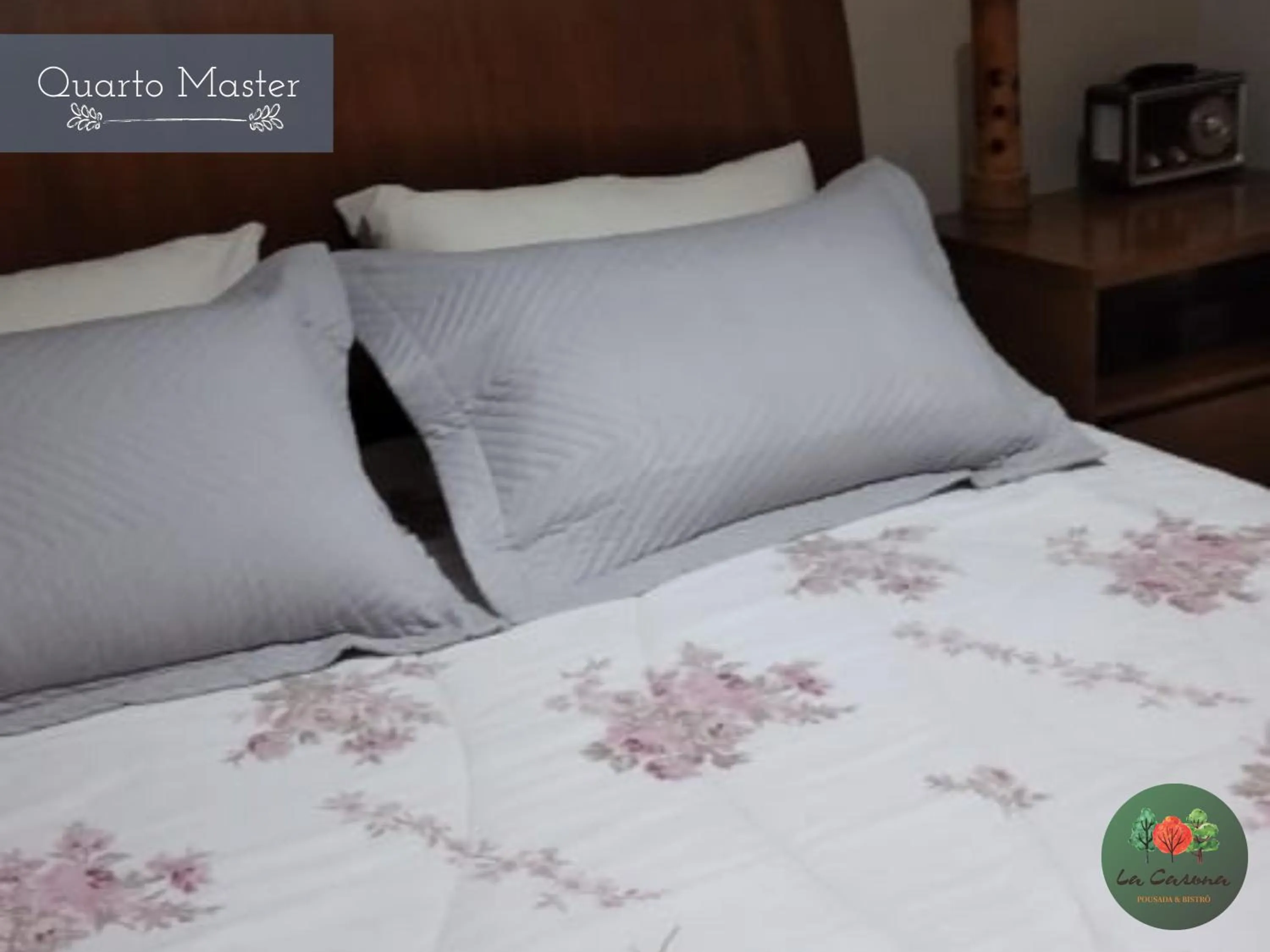 Bed in Pousada La Casona