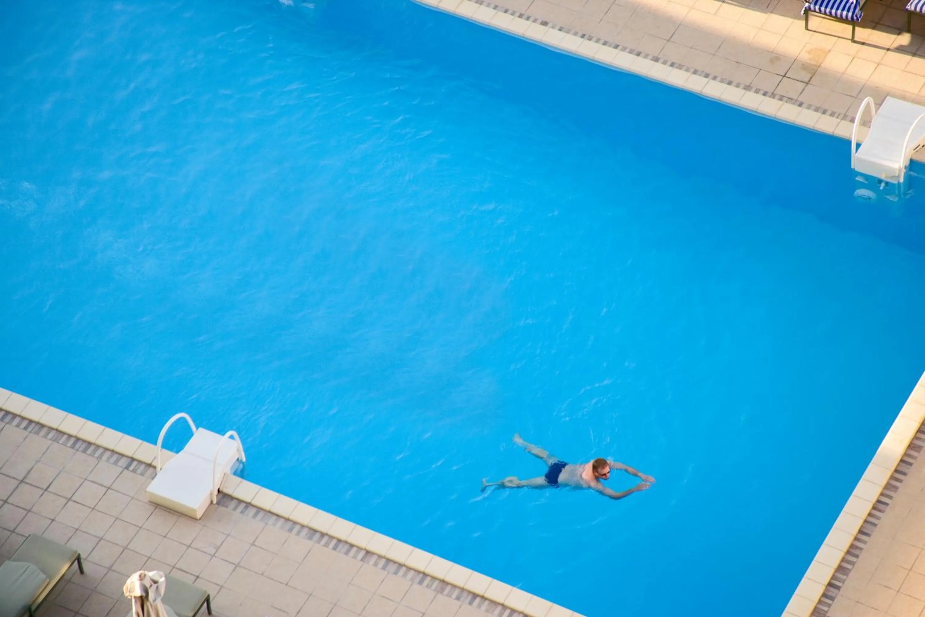 Swimming pool in Treffen House Doha - Souq Waqif and next to Msheireb Metro Station