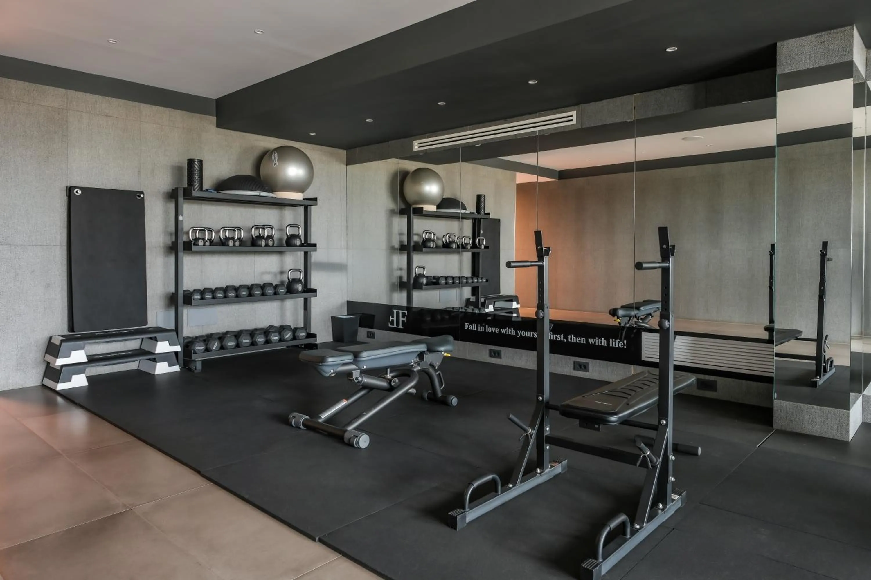 Fitness centre/facilities in Hotel & Resort Tre Fontane Luxury