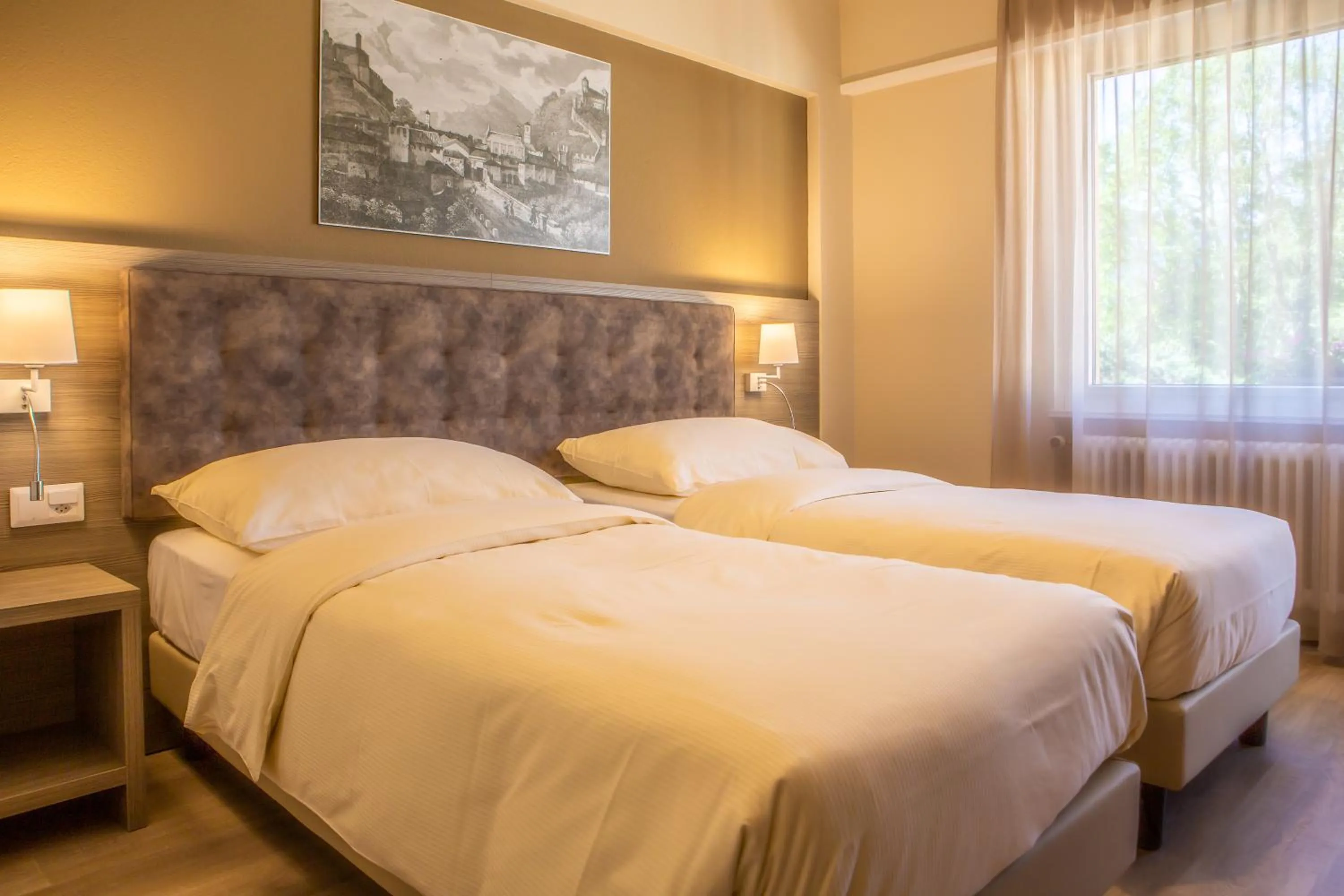 Bed in Hotel Unione